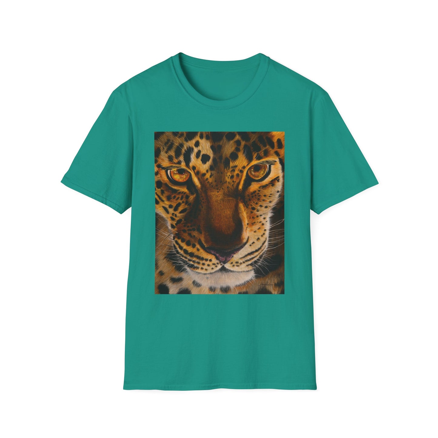 Windows to the Soul, Leopard Print Unisex Softstyle T-Shirt