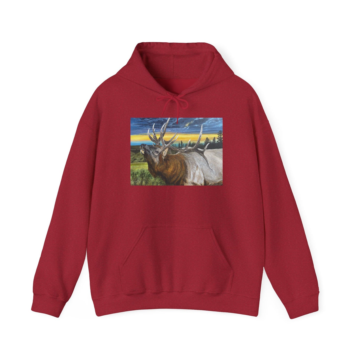 Sunset Serenade, Elk Unisex Hoodie