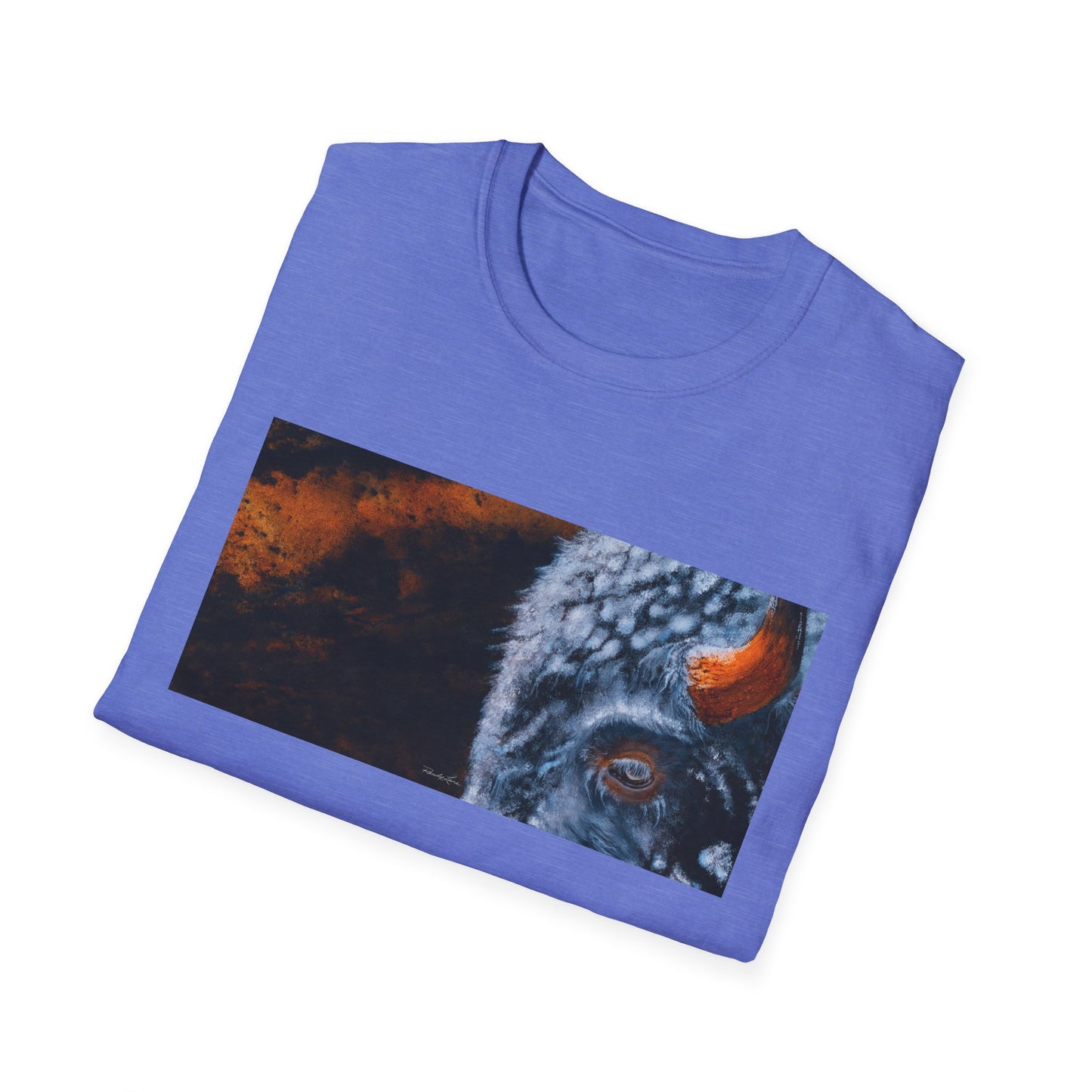 Storm Bison, Unisex Softstyle T-Shirt