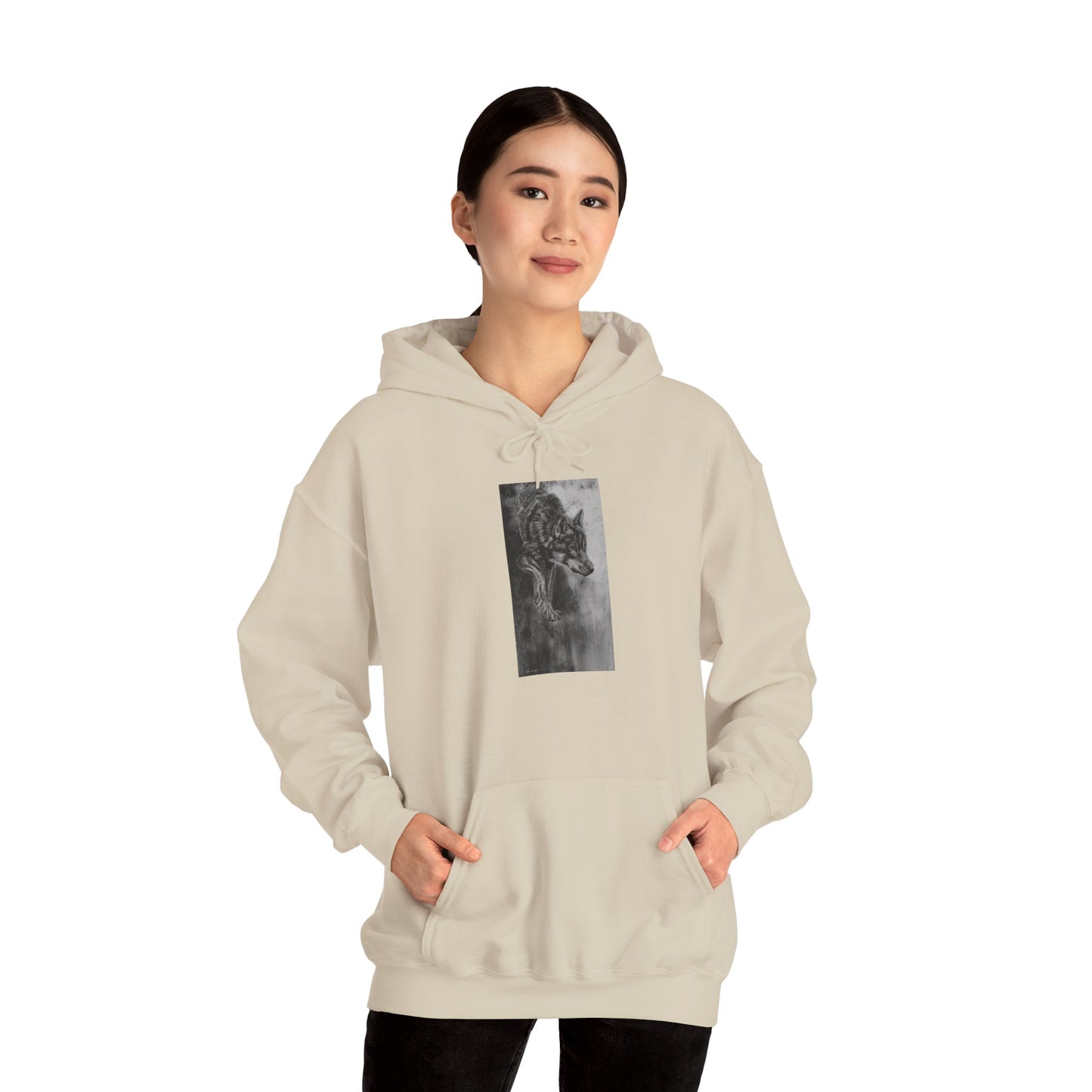 Specter, Wolf Unisex Hooded Sweatshirt