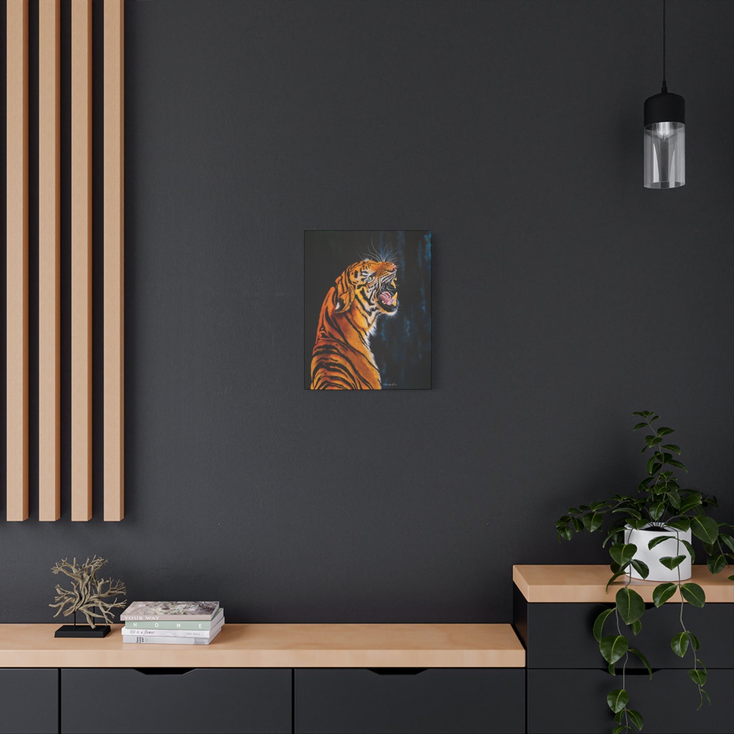 Beautifully Bold, Roaring Tiger Canvas Art