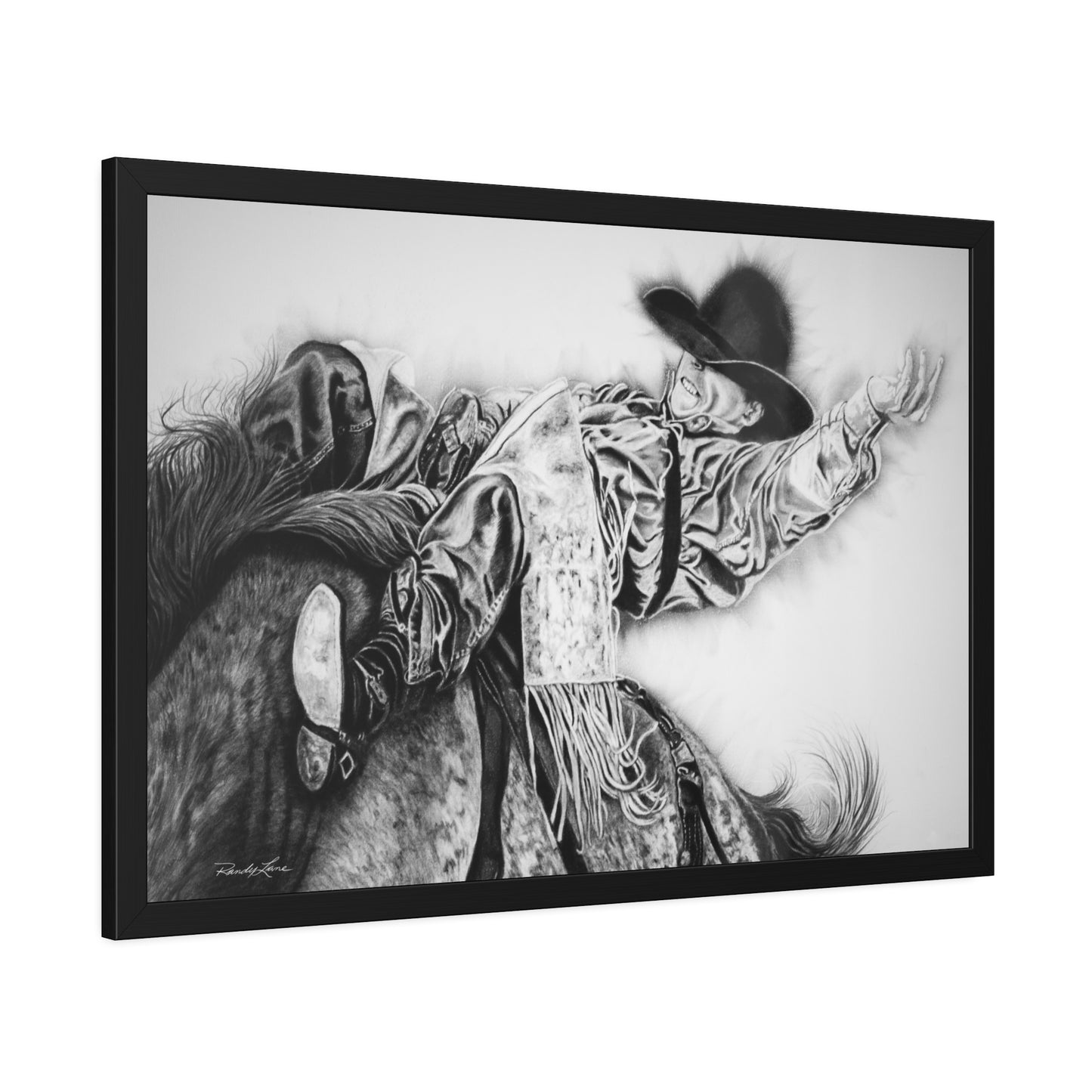 Go Time. Framed Rodeo Art Print