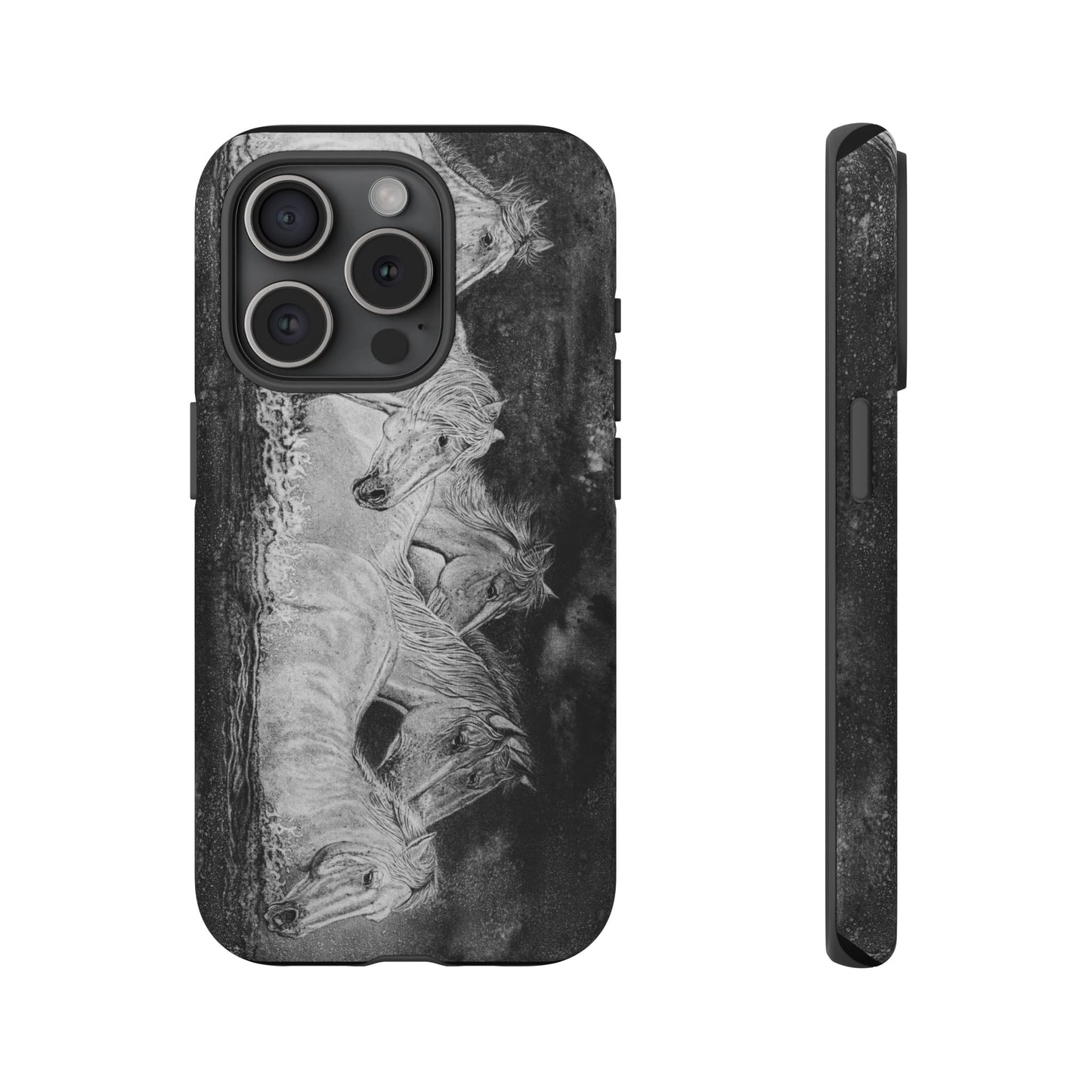 Night Swim, Horse-Themed Phone Case, Stylish Tough Cases