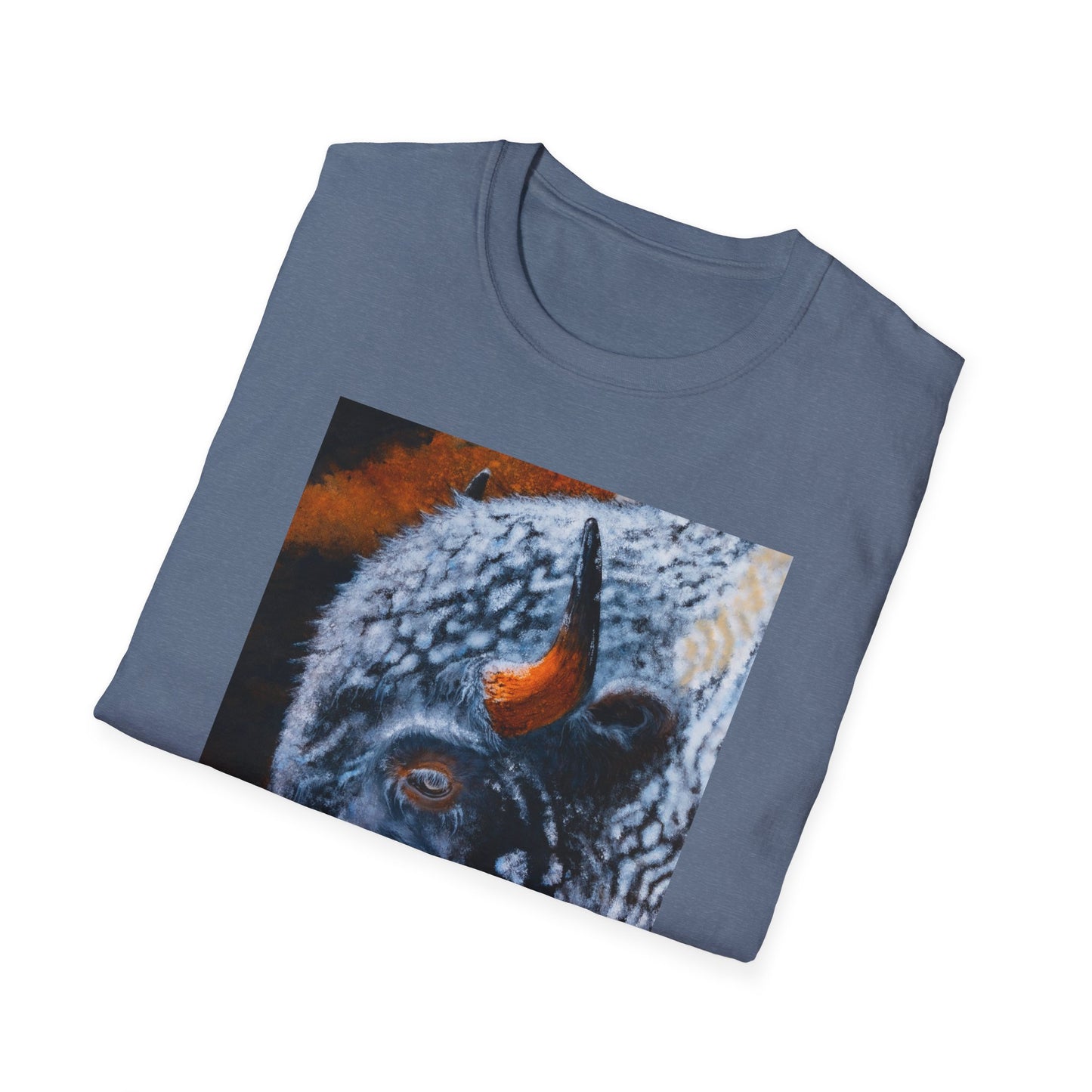 Storm Bison, Unisex Softstyle T-Shirt