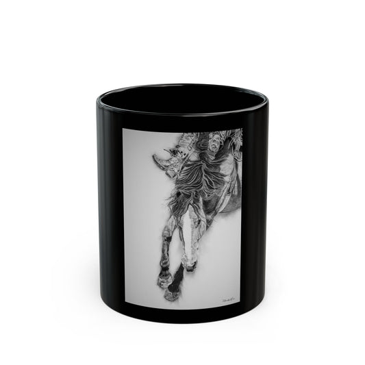 Crazy 8. Rodeo Art Black Mug