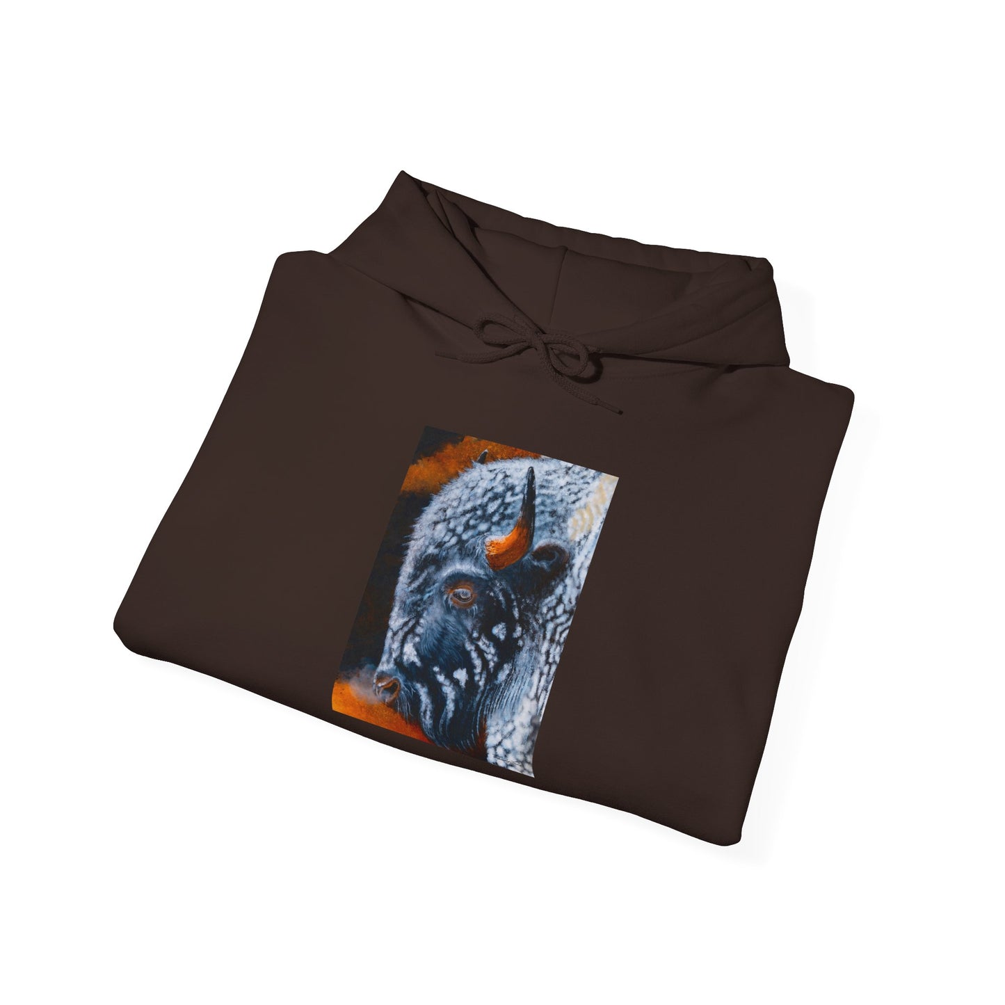 Storm Bison, Unisex Hooded Sweatshirt