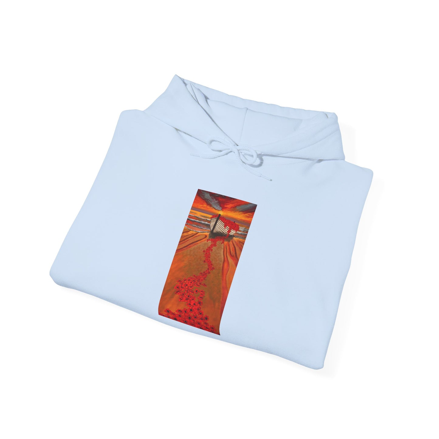 Grace Garden, Vibrant Sunset Graphic Hoodie, Unisex Hooded Sweatshirt