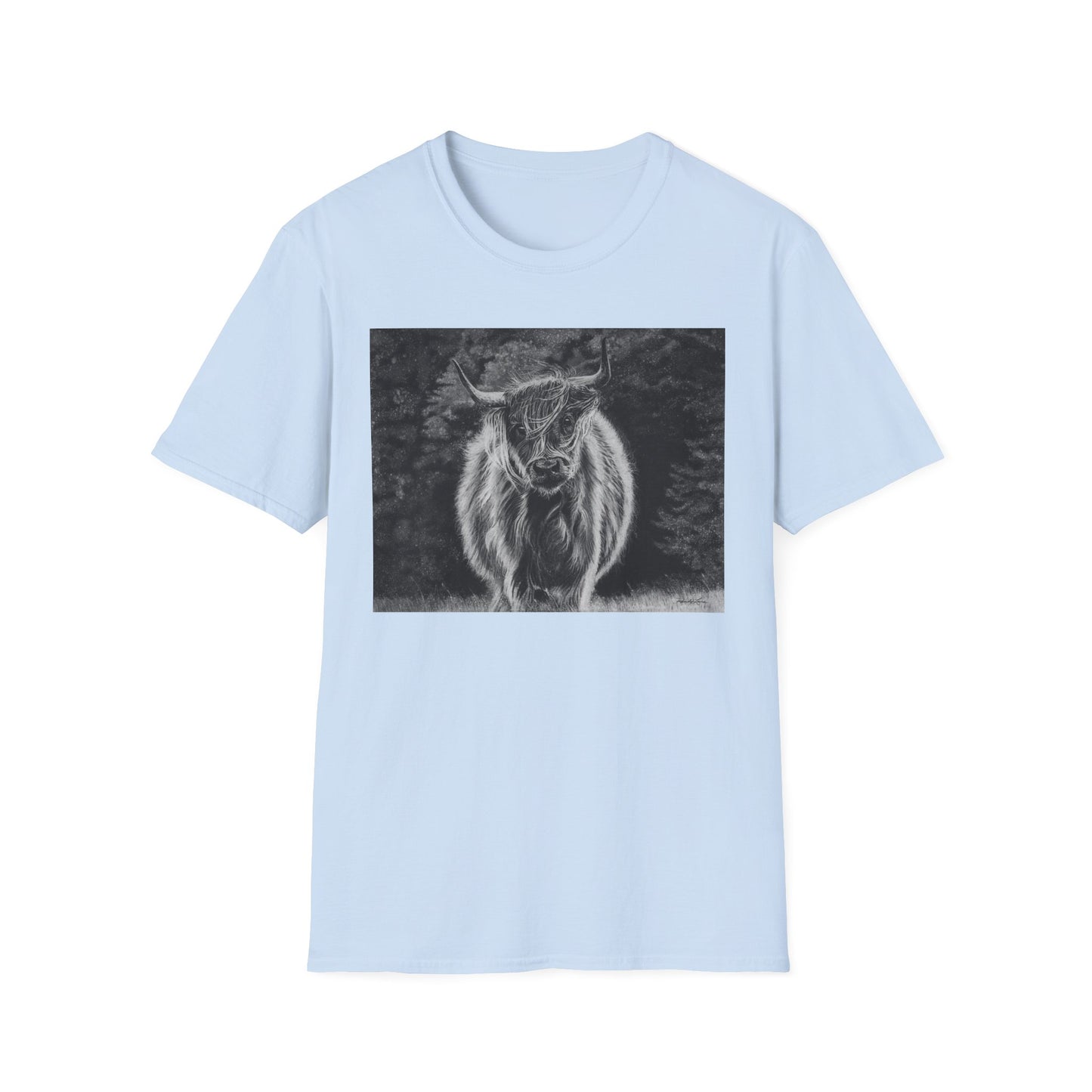Ragamuffin. Highland Cow Unisex Softstyle T-Shirt