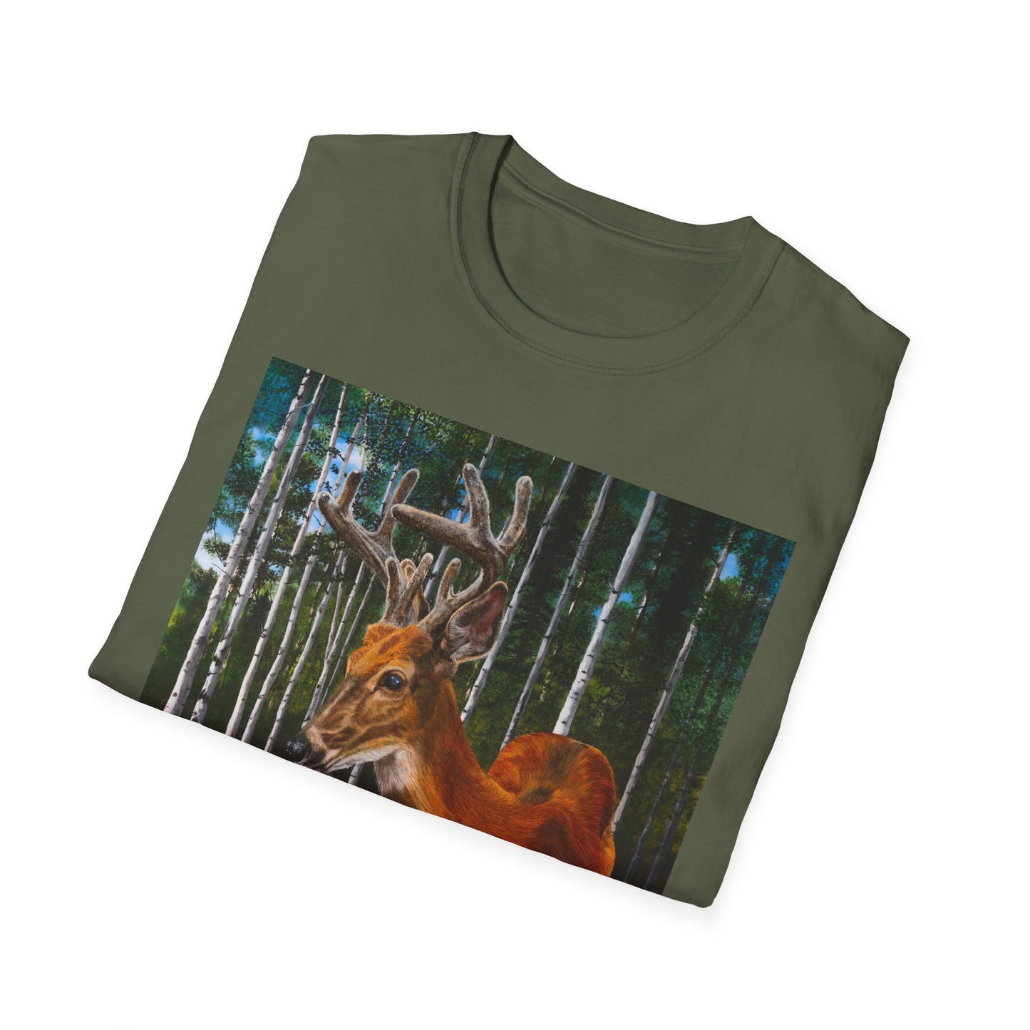 Velvet Crush, Deer Unisex Softstyle T-Shirt