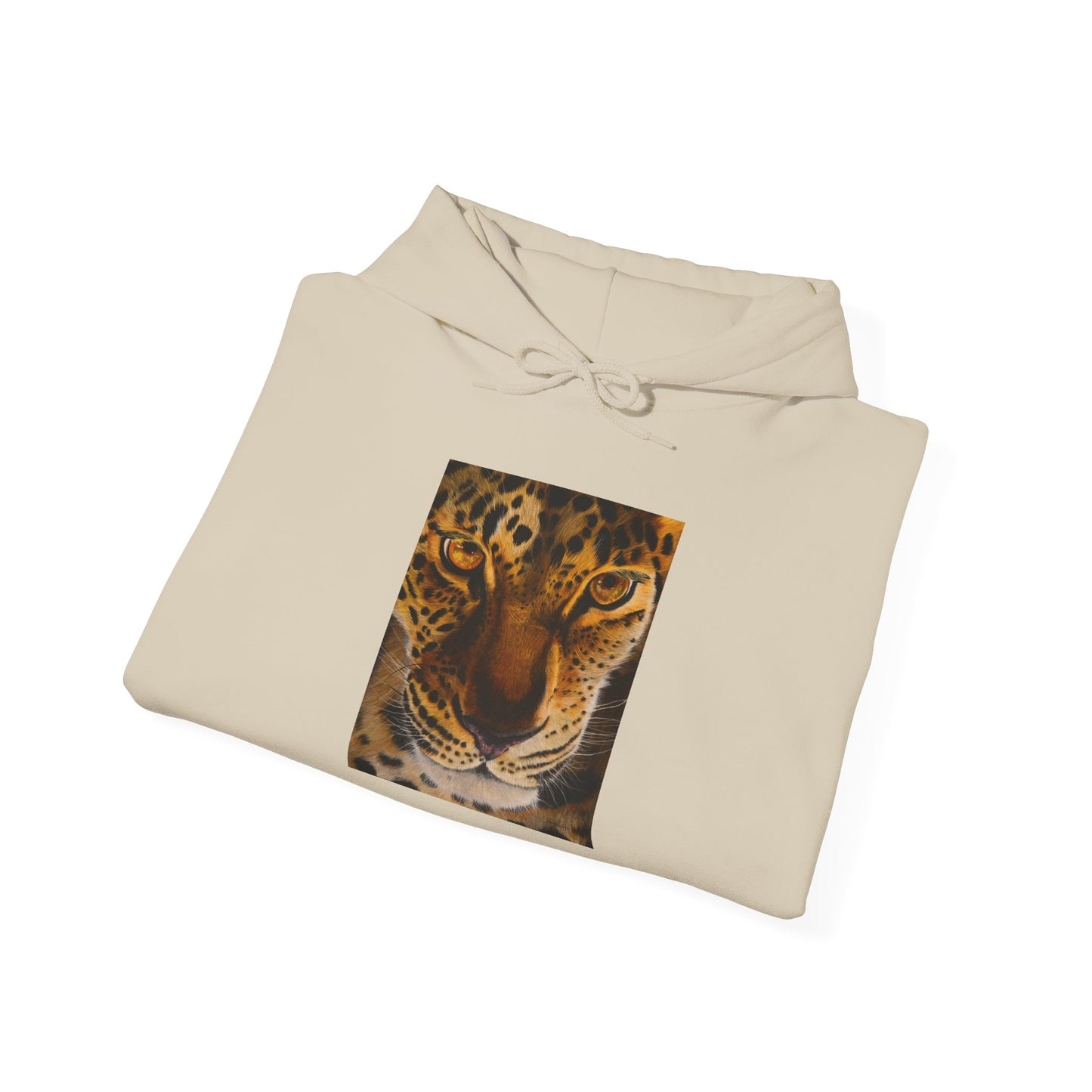 Windows to the Soul, Cozy Unisex Hoodie, Leopard Print Sweatshirt