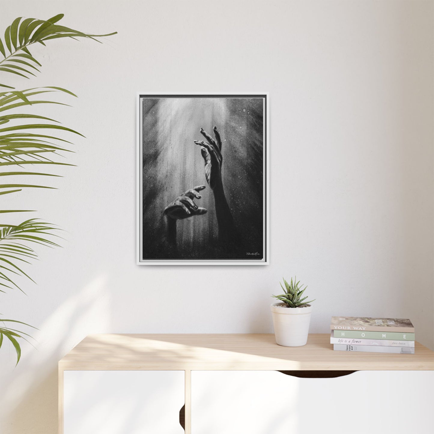 Divine Dance. Framed Stretched Matte Canvas Art Print