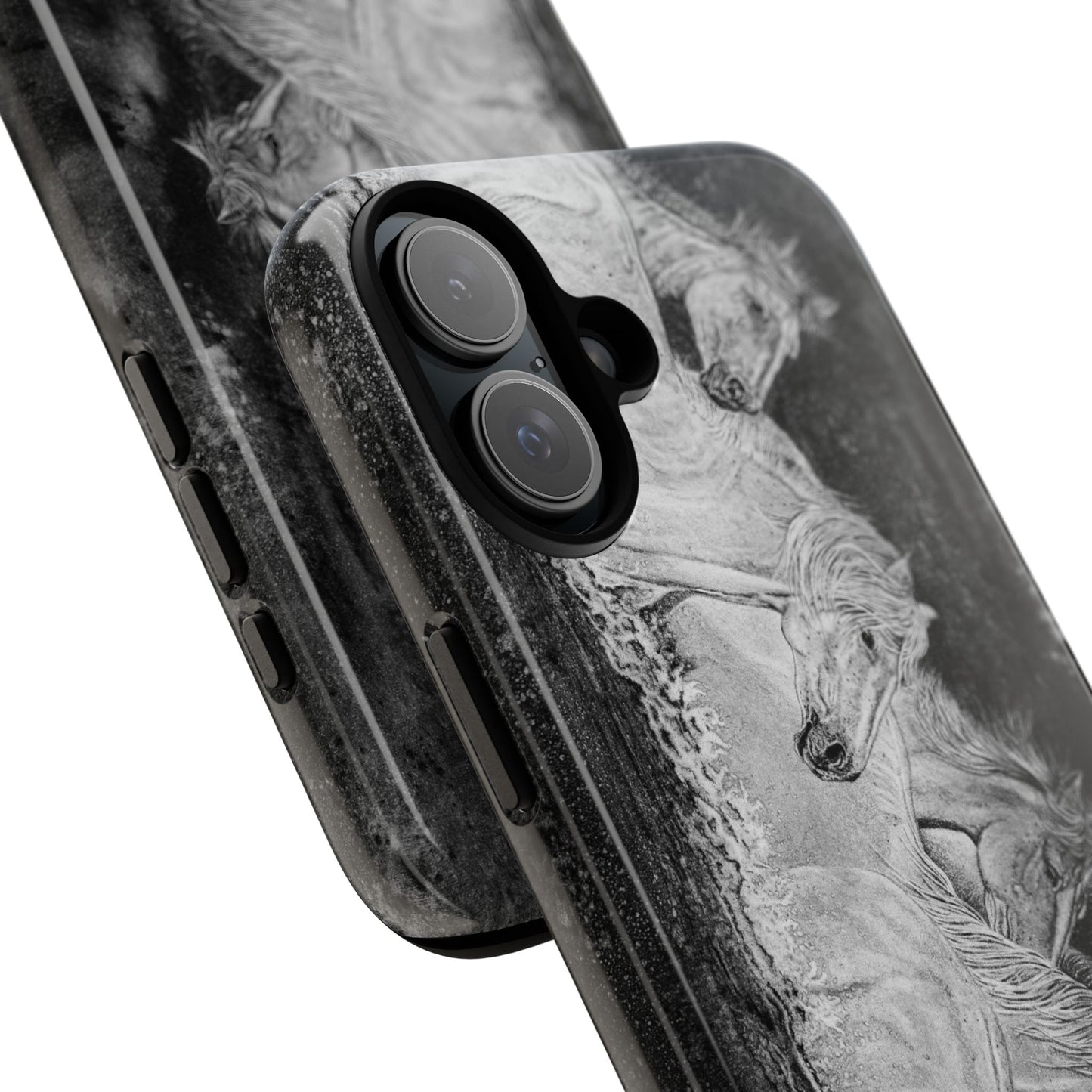 Night Swim, Horse-Themed Phone Case, Stylish Tough Cases