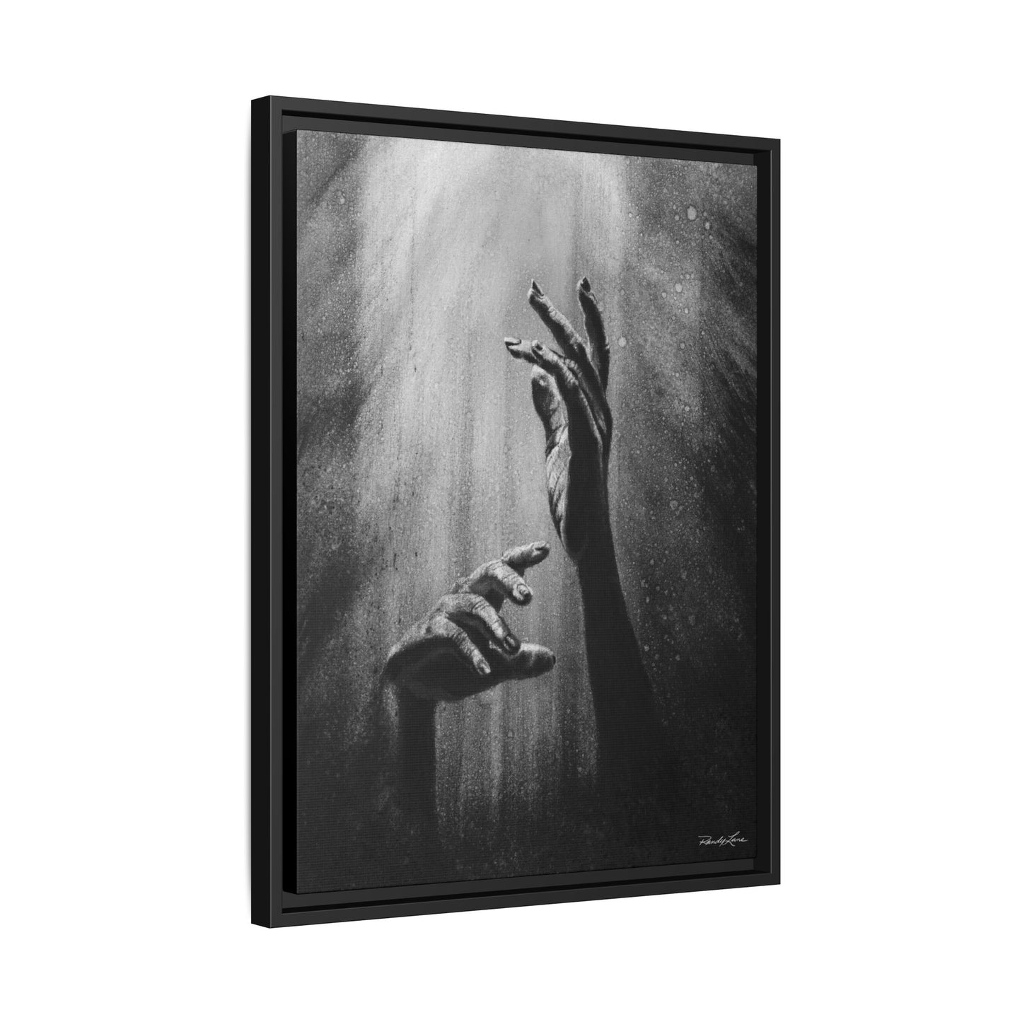 Divine Dance. Framed Stretched Matte Canvas Art Print