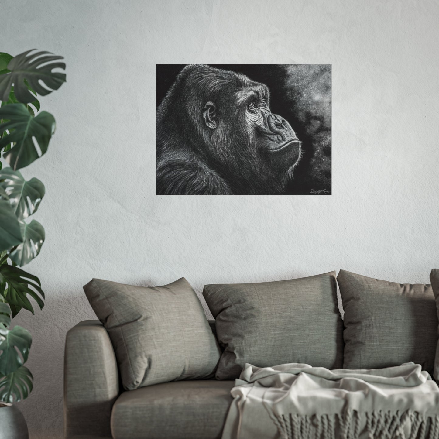 Gorilla, Majestic Gorilla Fine Art Print