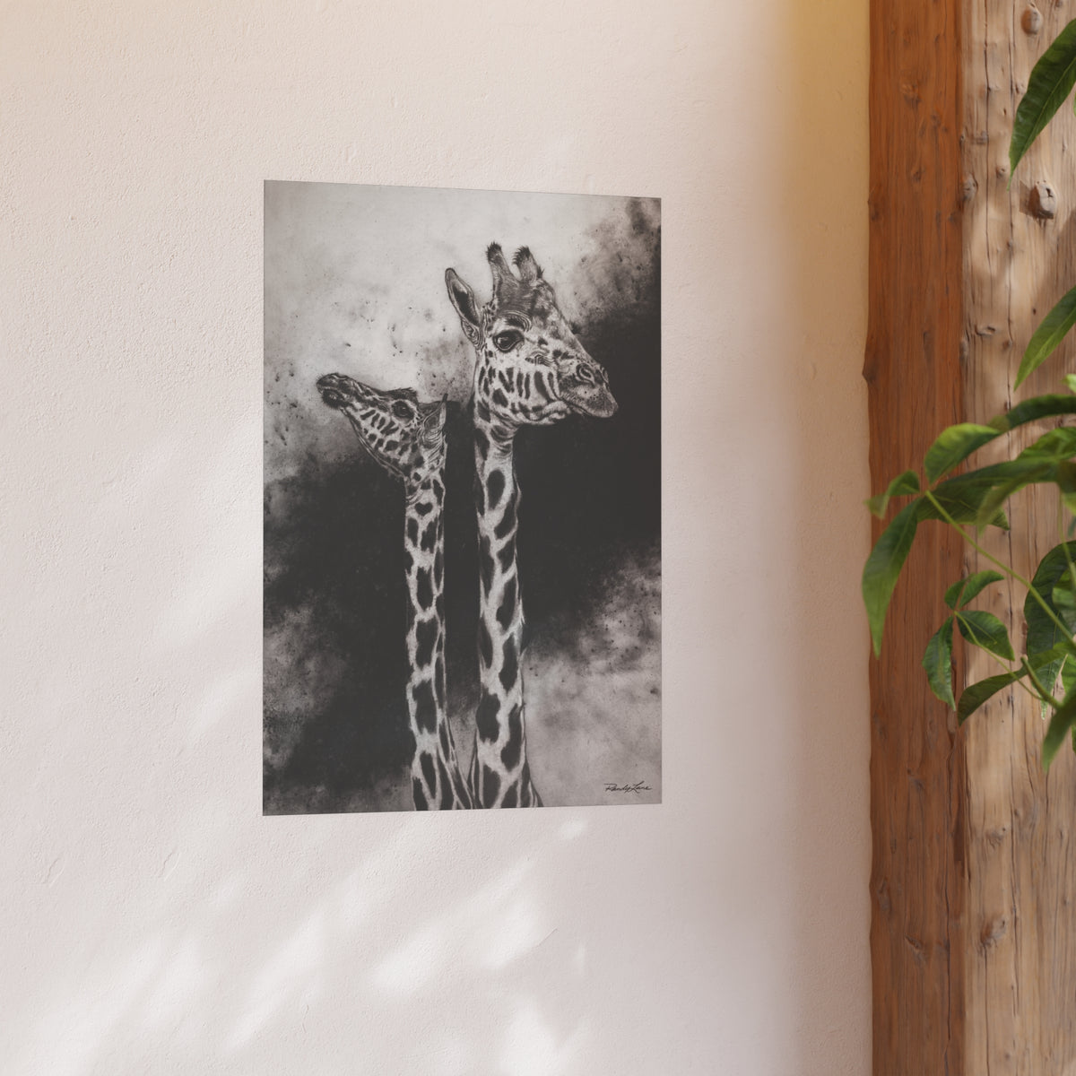 Grace in the Grasslands, Giraffe Fine Art Print