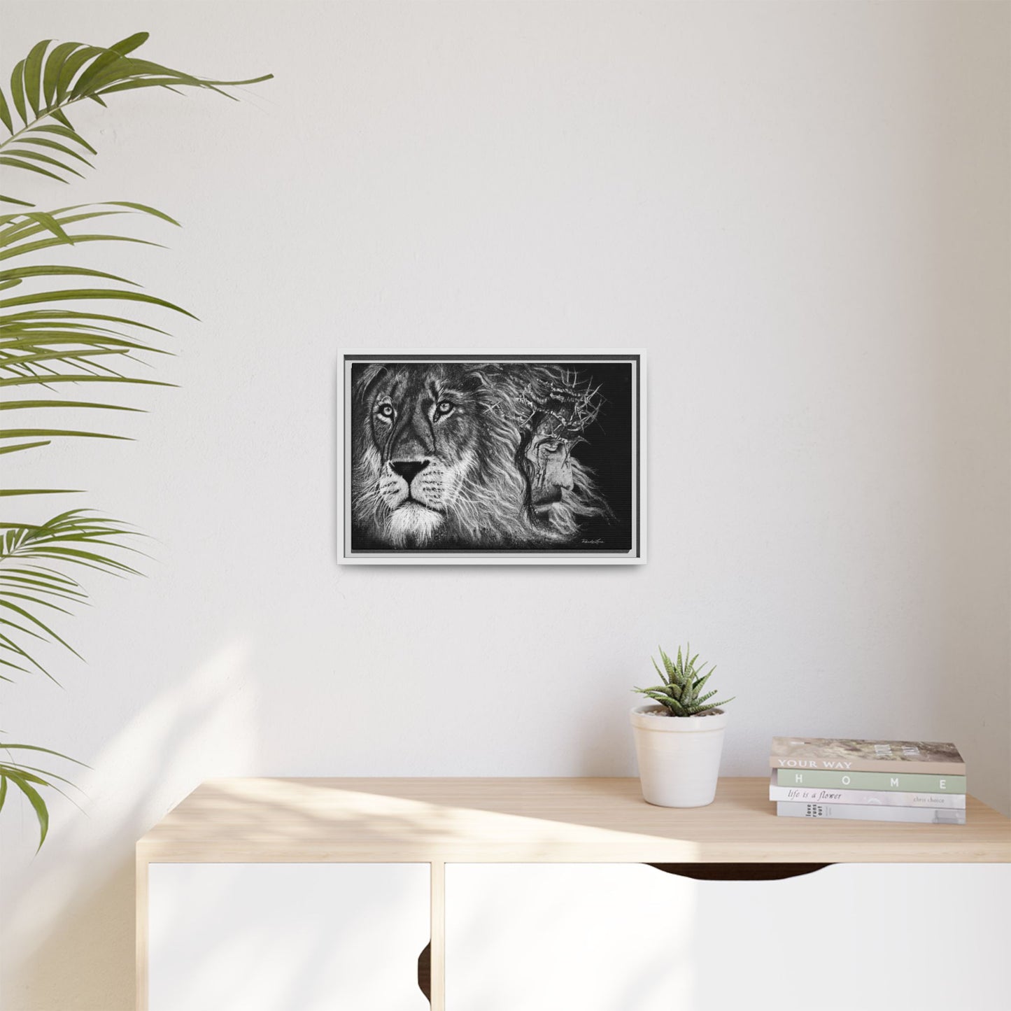 Lion King, Framed Matte Canvas Print