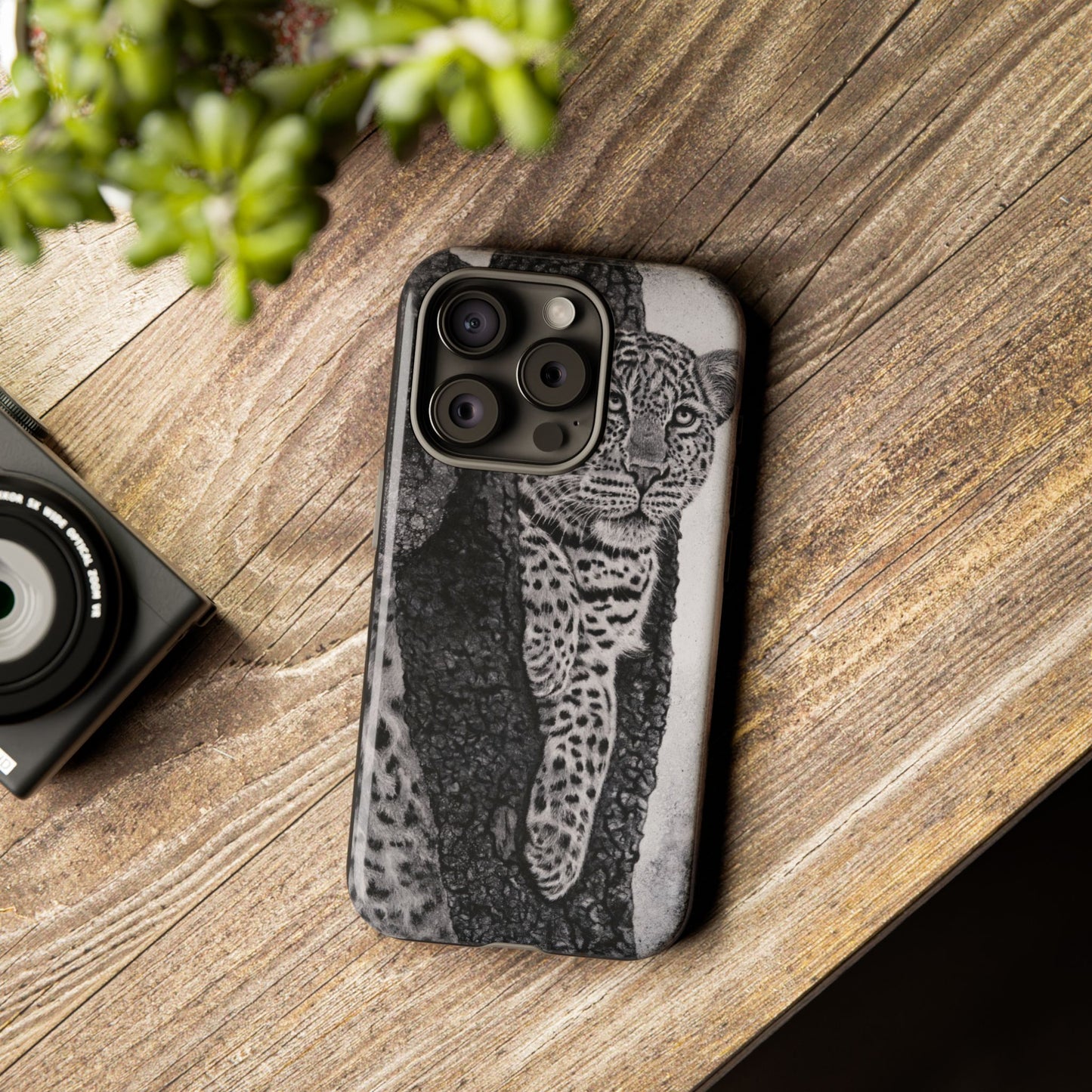 Tree Hugger, Leopard Phone Case