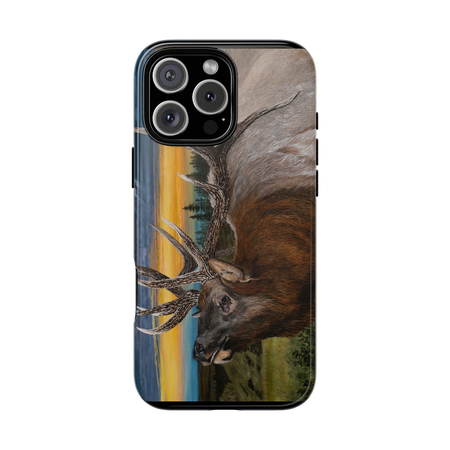 Sunset Serenade, Elk Phone Case