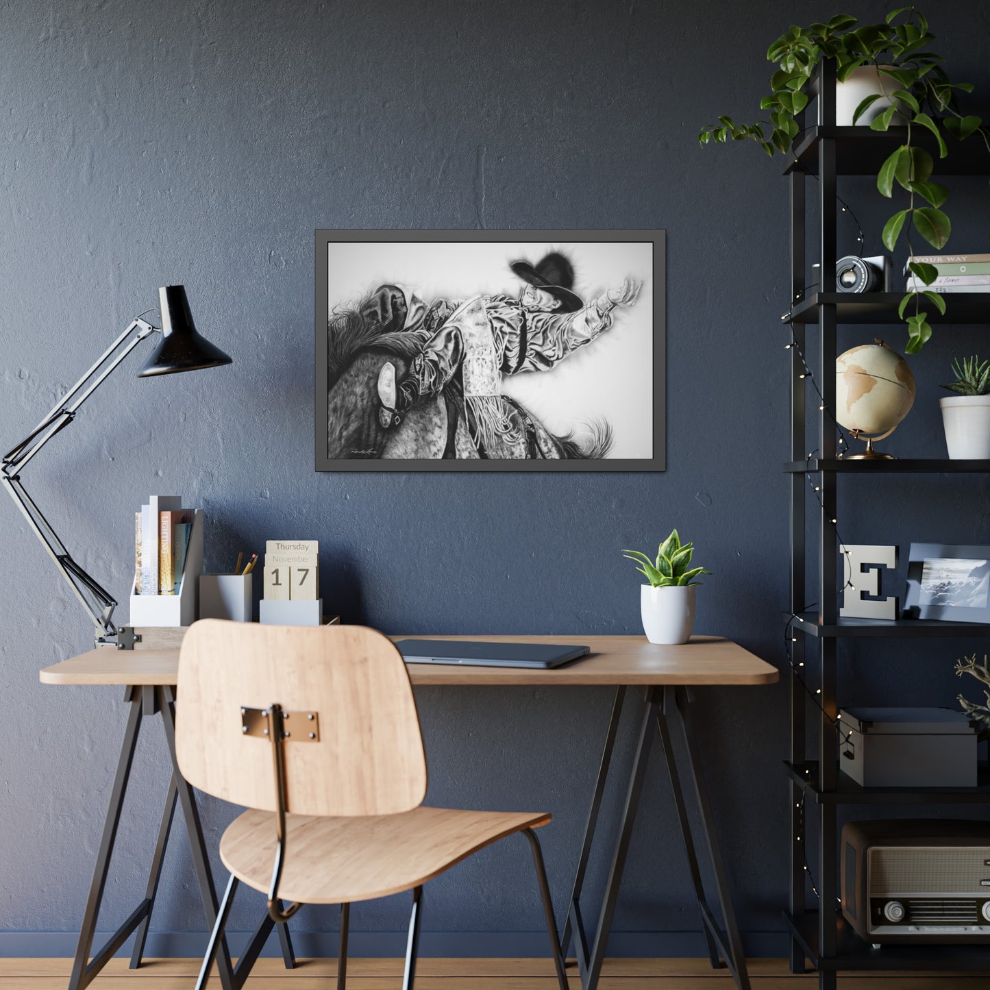 Go Time. Framed Rodeo Art Print