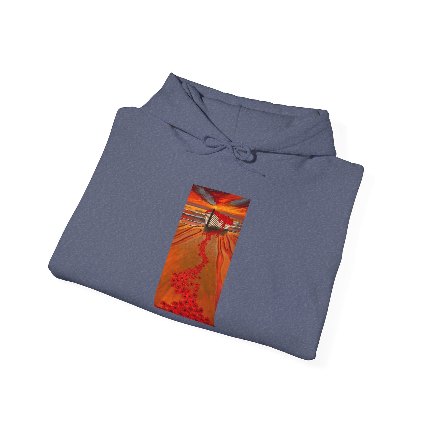 Grace Garden, Vibrant Sunset Graphic Hoodie, Unisex Hooded Sweatshirt