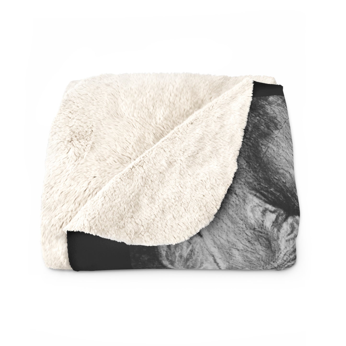 Brushland Bond. Elephant Art Sherpa Fleece Blanket