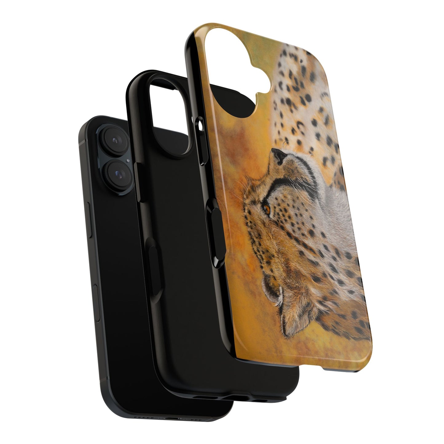 Cheetah Chill, Cheetah Phone Case, Tough Cases