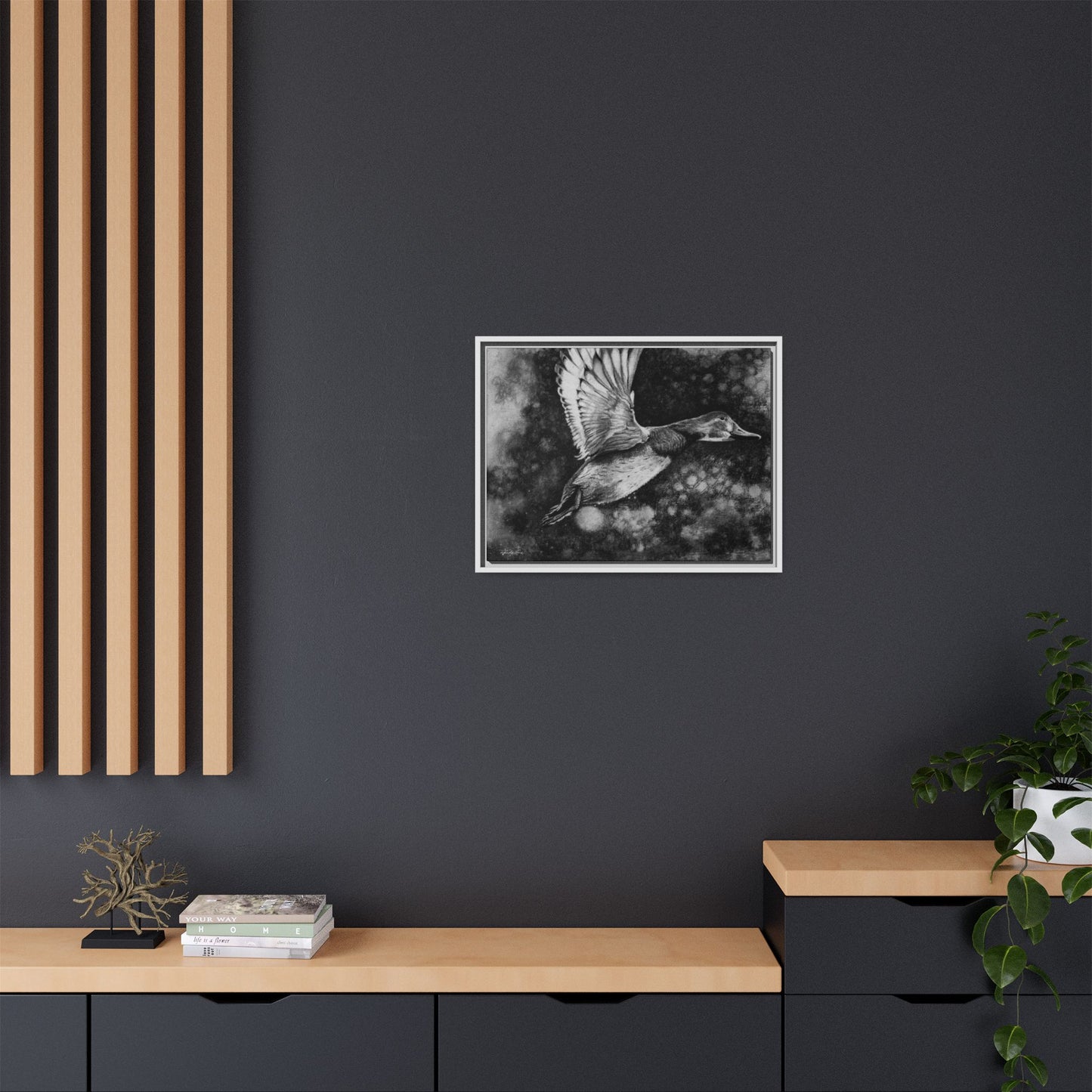 Flare, Framed Duck Canvas Art
