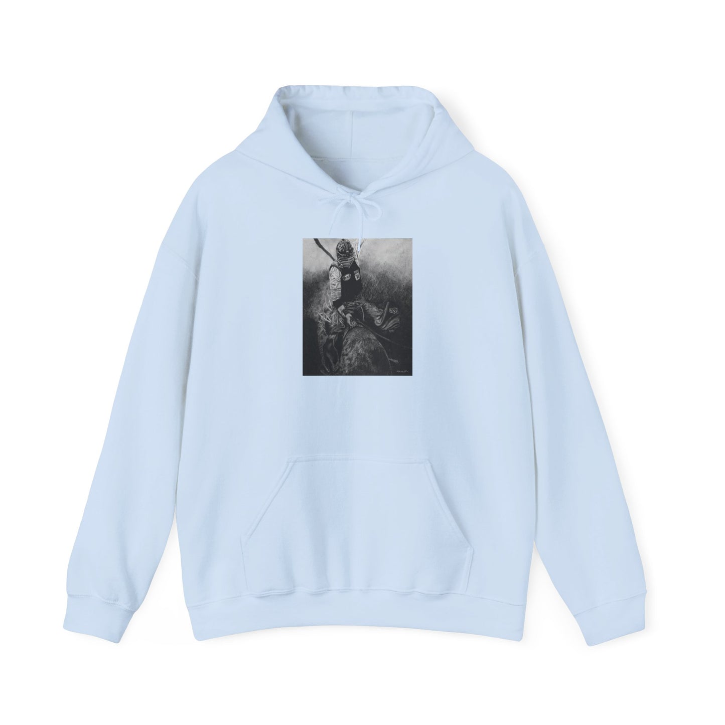 Gettin Frosty. Bull Rider Unisex Hooded Sweatshirt