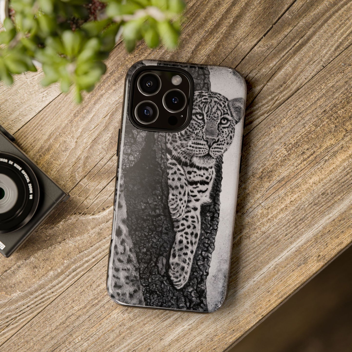 Tree Hugger, Leopard Phone Case