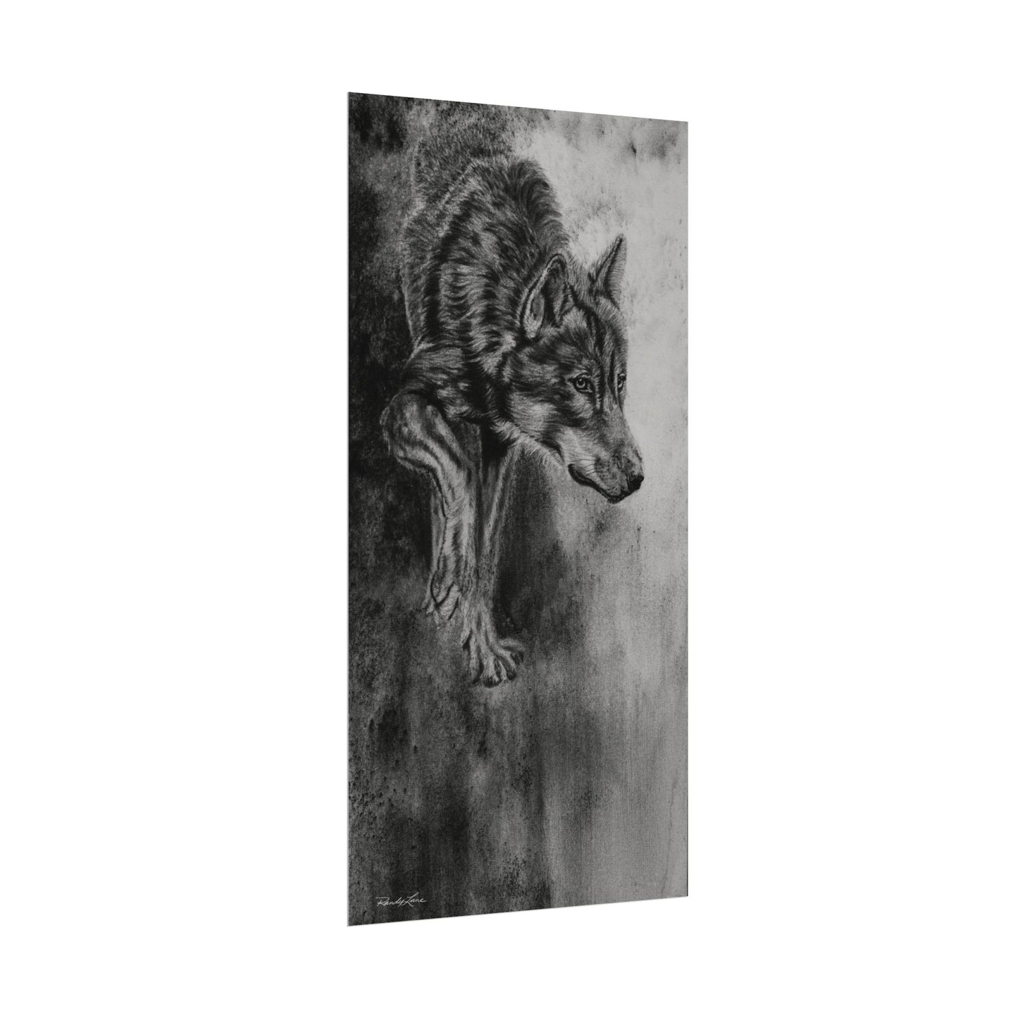 Specter, Wolf Painting Textured Matte Fine Art Print