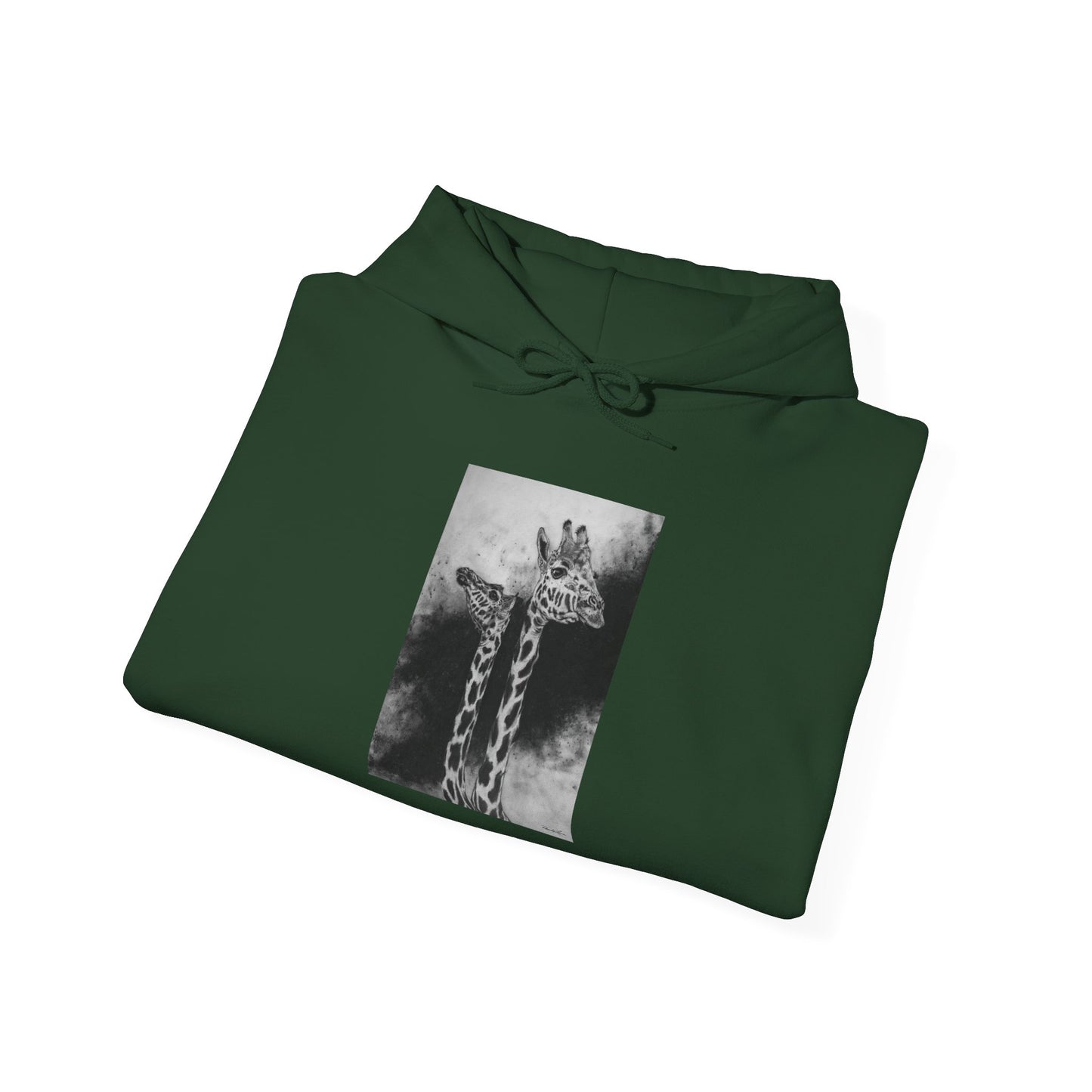 Grace in the Grassland, Giraffe Unisex Heavy Blend™ Hooded Sweatshirt