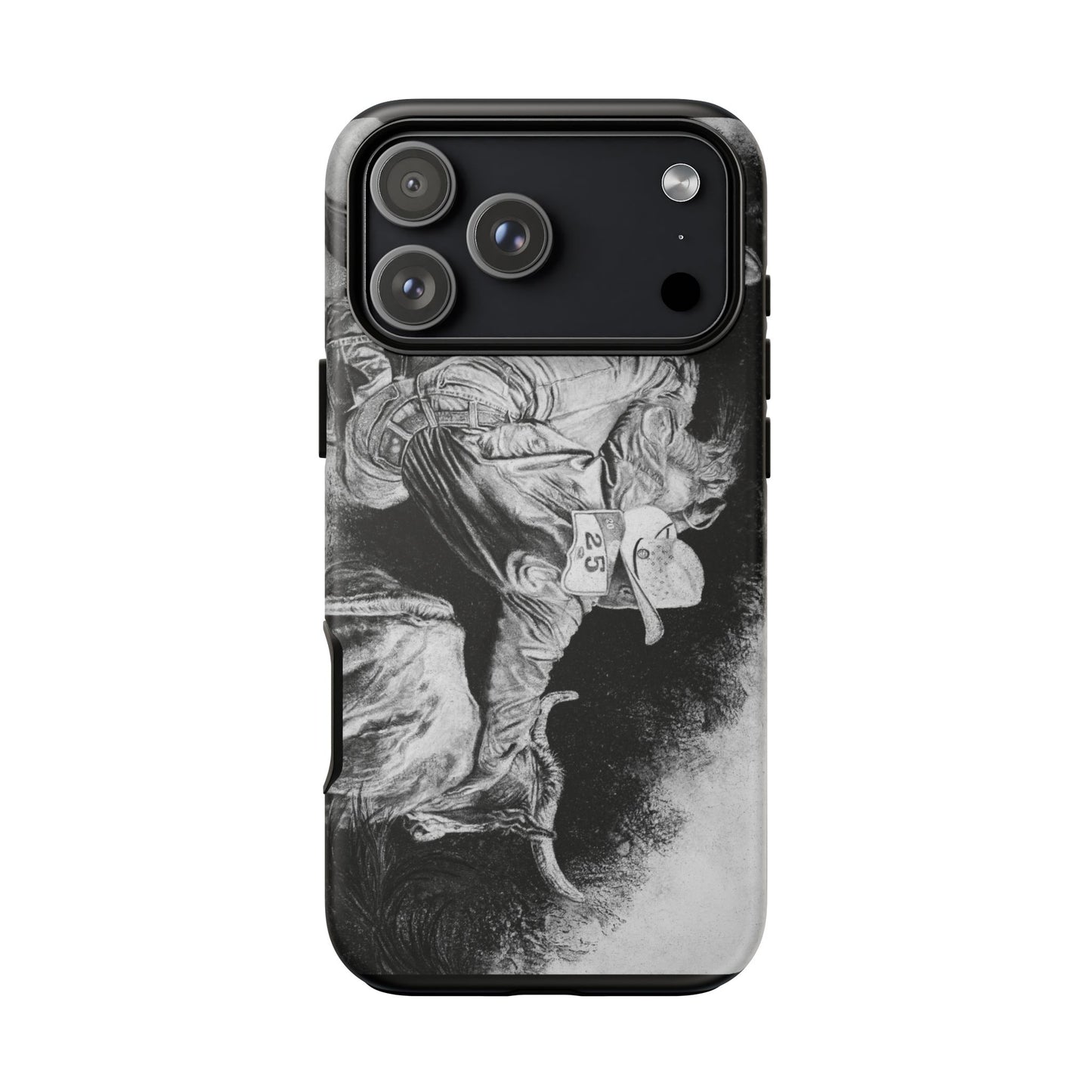 Contact. Cowboy Bulldogger Rodeo Art Phone Case - Tough Cases
