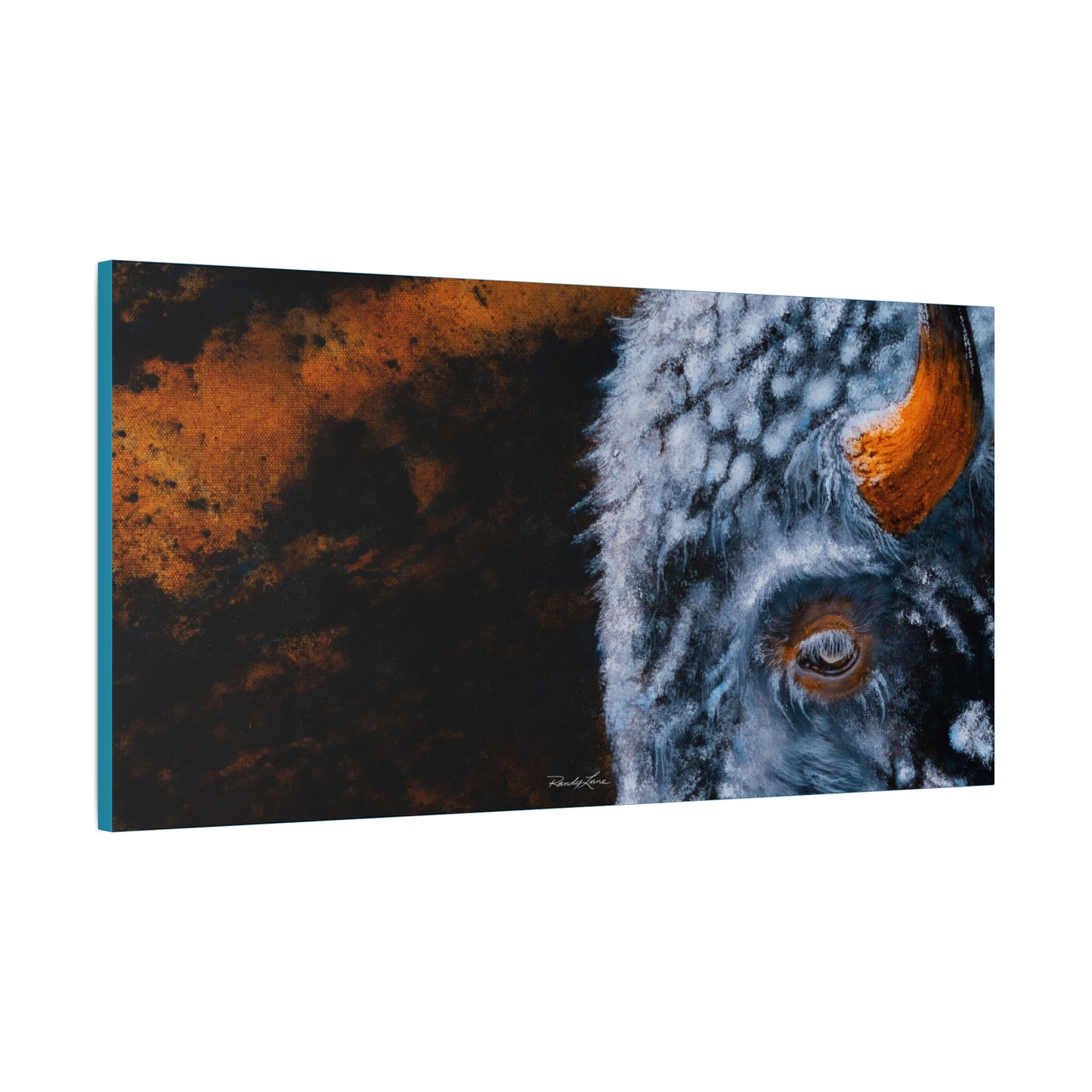 Storm Bison,  Canvas Wall Art