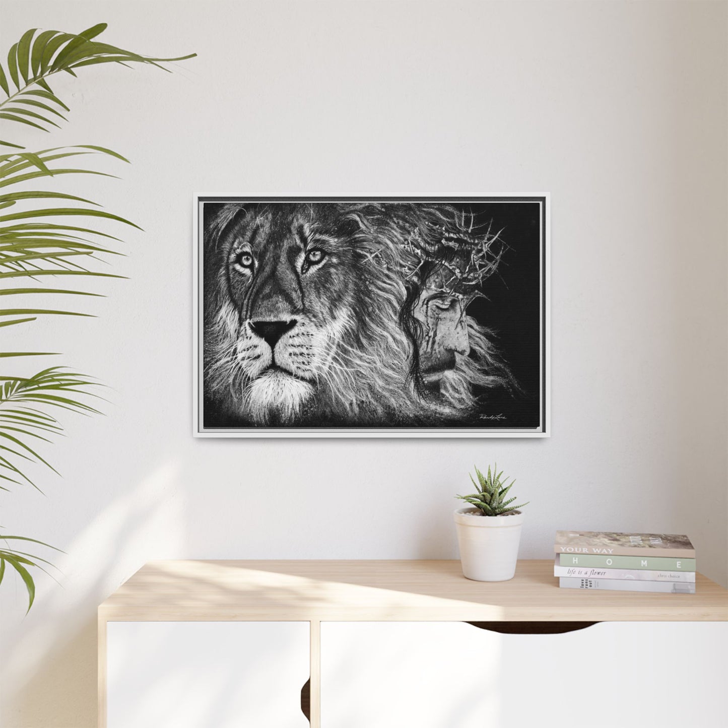 Lion King, Framed Matte Canvas Print