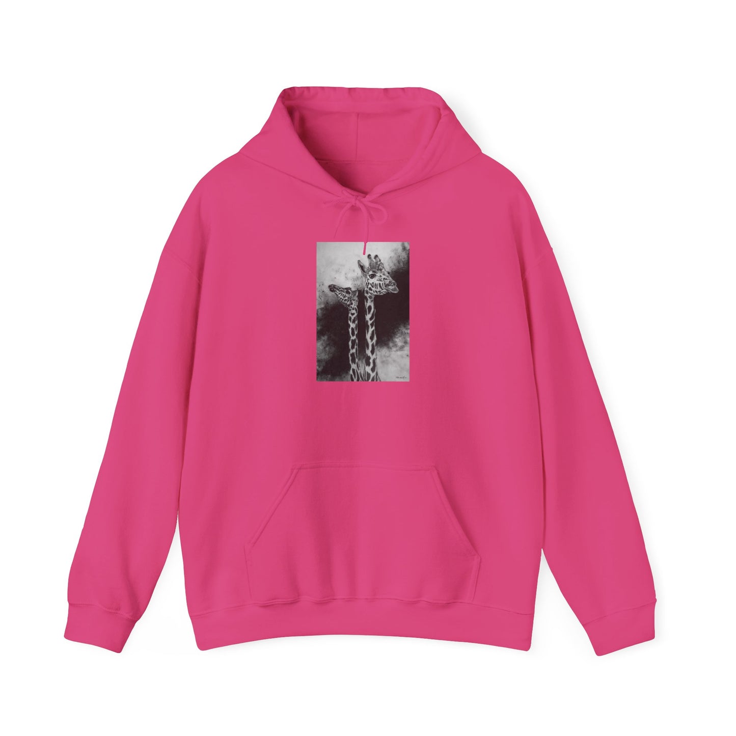 Grace in the Grassland, Giraffe Unisex Heavy Blend™ Hooded Sweatshirt