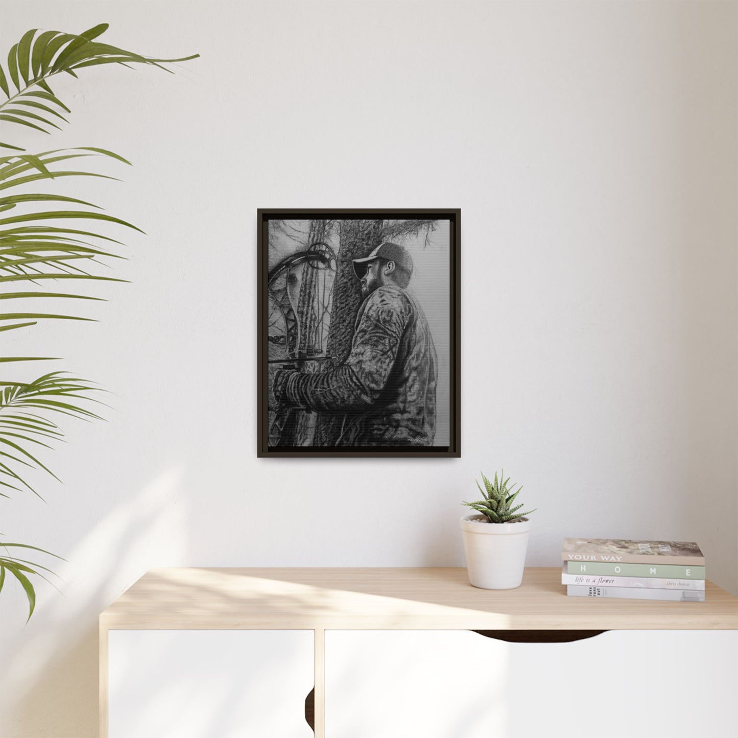 The Grind, Framed Matte Canvas Archery Hunting Art Print