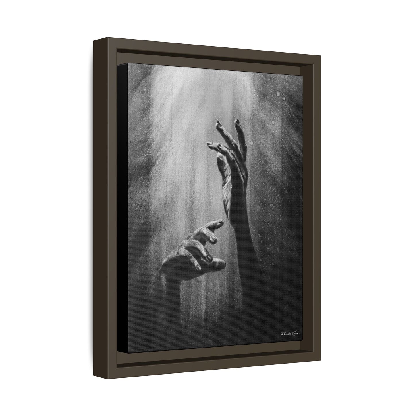 Divine Dance. Framed Stretched Matte Canvas Art Print