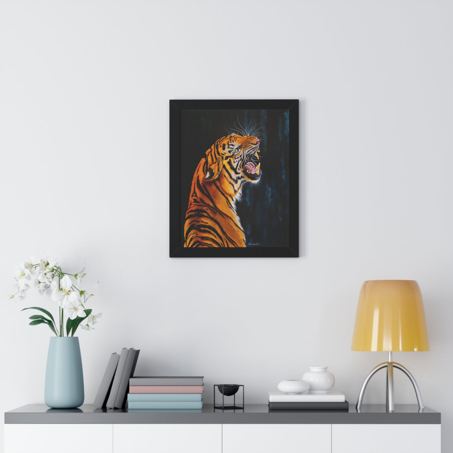 Beautifully Bold, Roaring Tiger Framed Fine Art Print