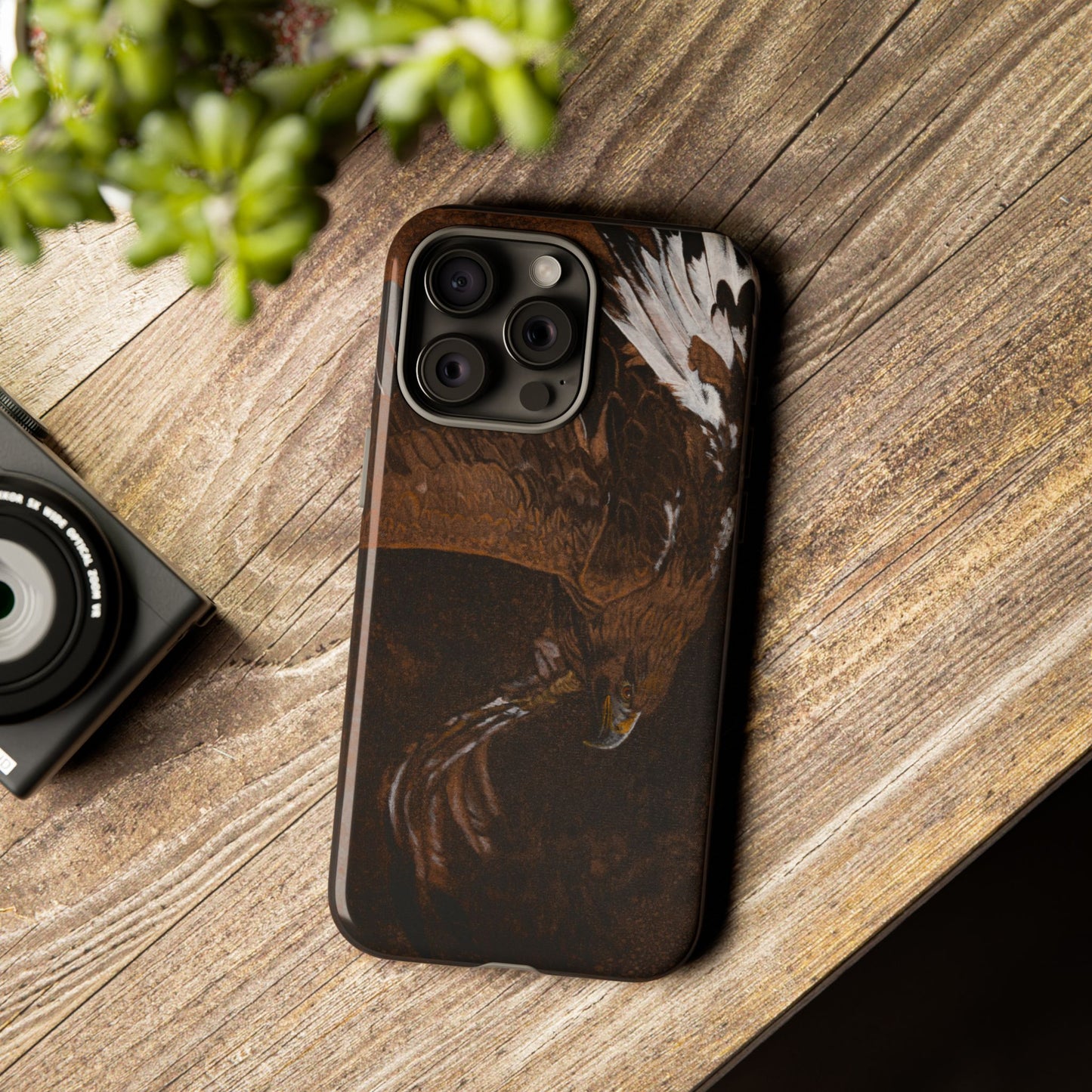 Golden Flight, Eagle Design Phone Case, Tough Cases