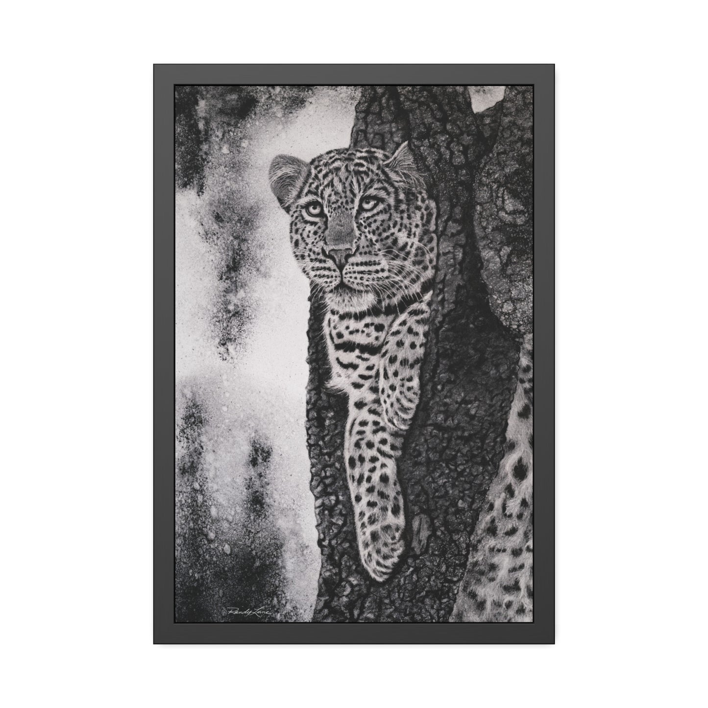 Tree Hugger,  Leopard Framed Fine Art Print