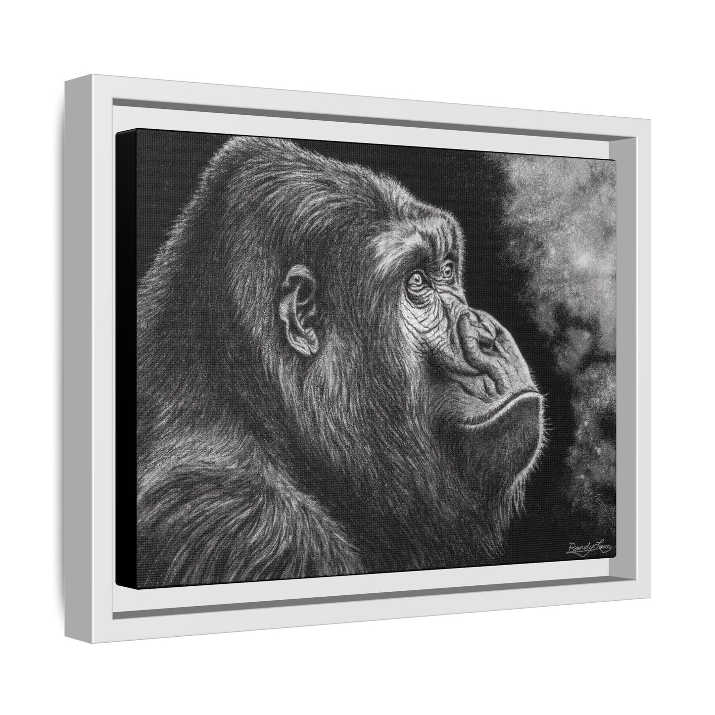 Gorilla, Framed Art Canvas Wall Decor