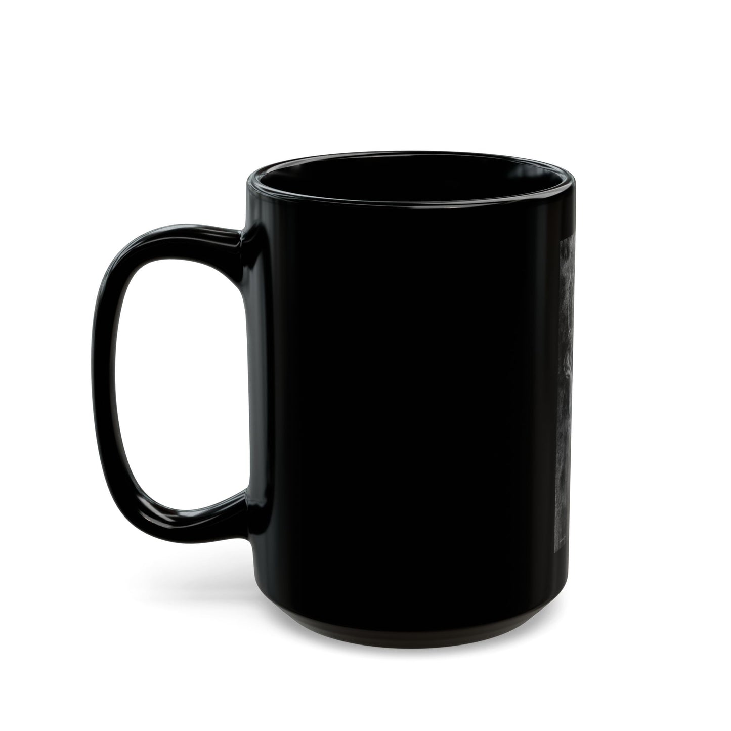 Specter, Wolf Design Black Mug