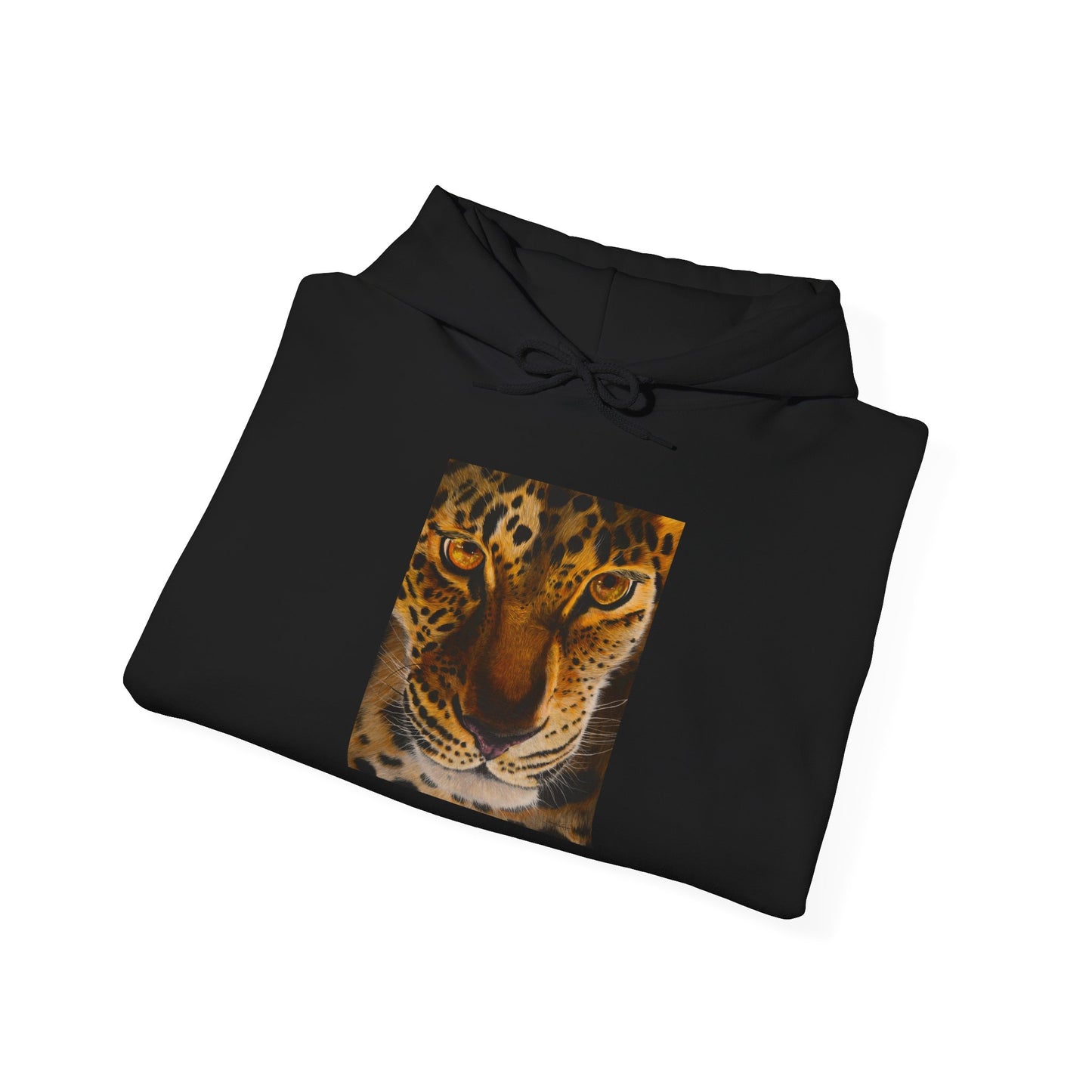 Windows to the Soul, Cozy Unisex Hoodie, Leopard Print Sweatshirt