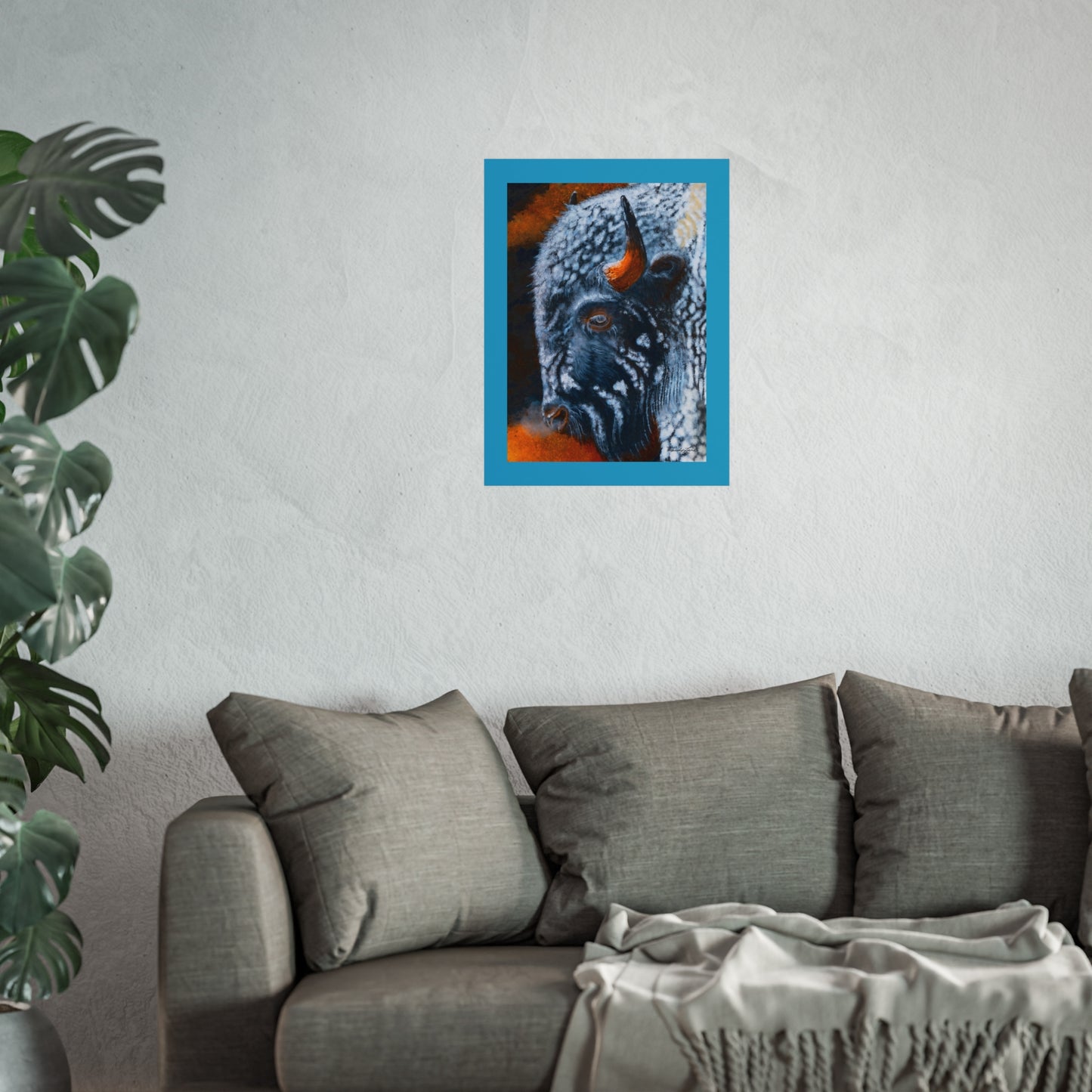 Storm Bison, Fine Art Print