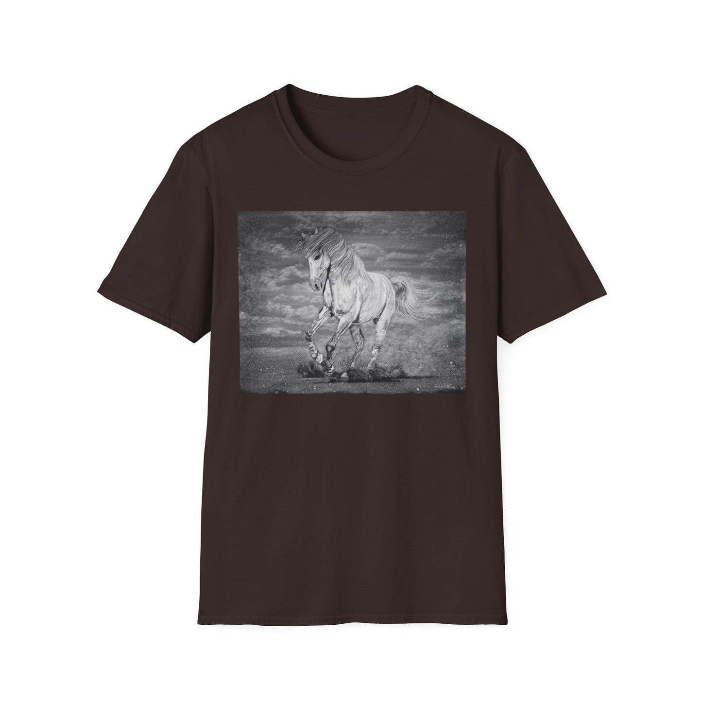 Equine Elegance. Prancing Horse Graphic T-Shirt