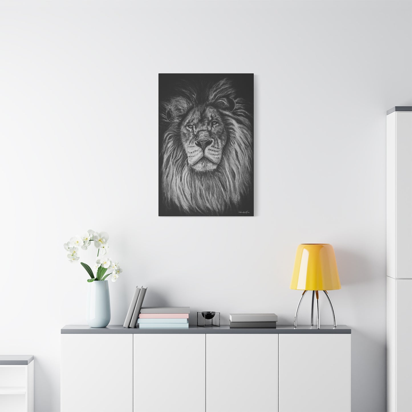 The Mane Event, Matte Canvas Lion Print, Stretched, 1.25"