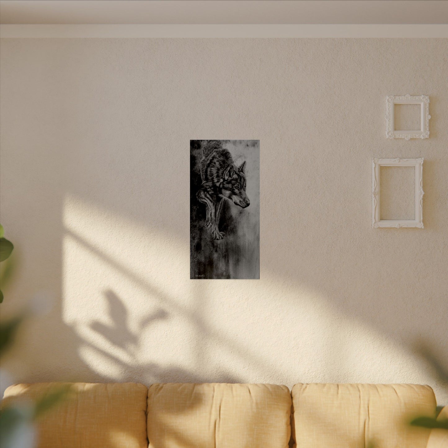 Specter, Wolf Painting Textured Matte Fine Art Print