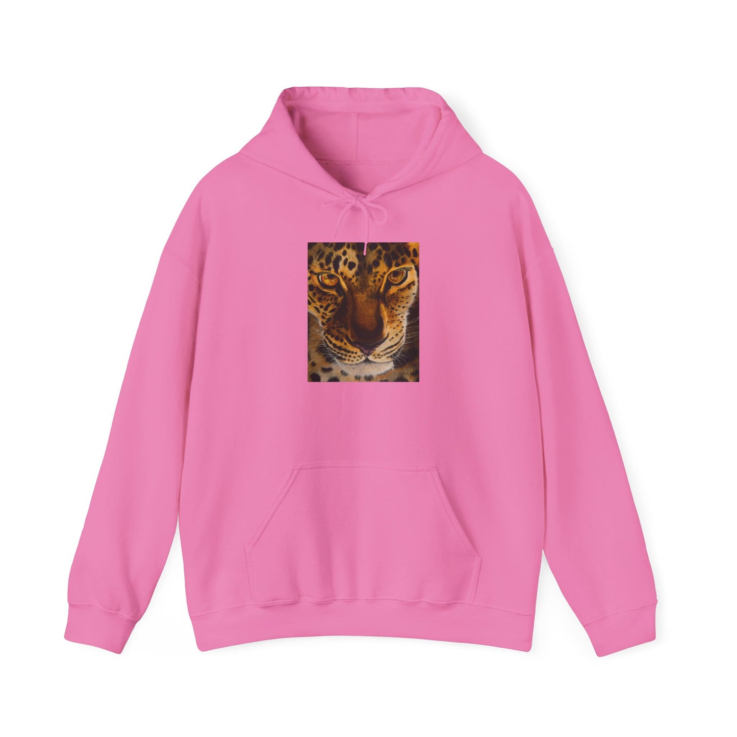 Windows to the Soul, Cozy Unisex Hoodie, Leopard Print Sweatshirt