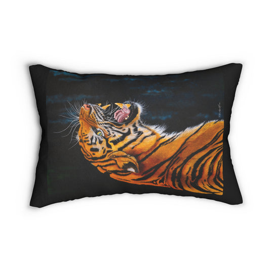 Beautifully Bold, Tiger Art Lumbar Pillow