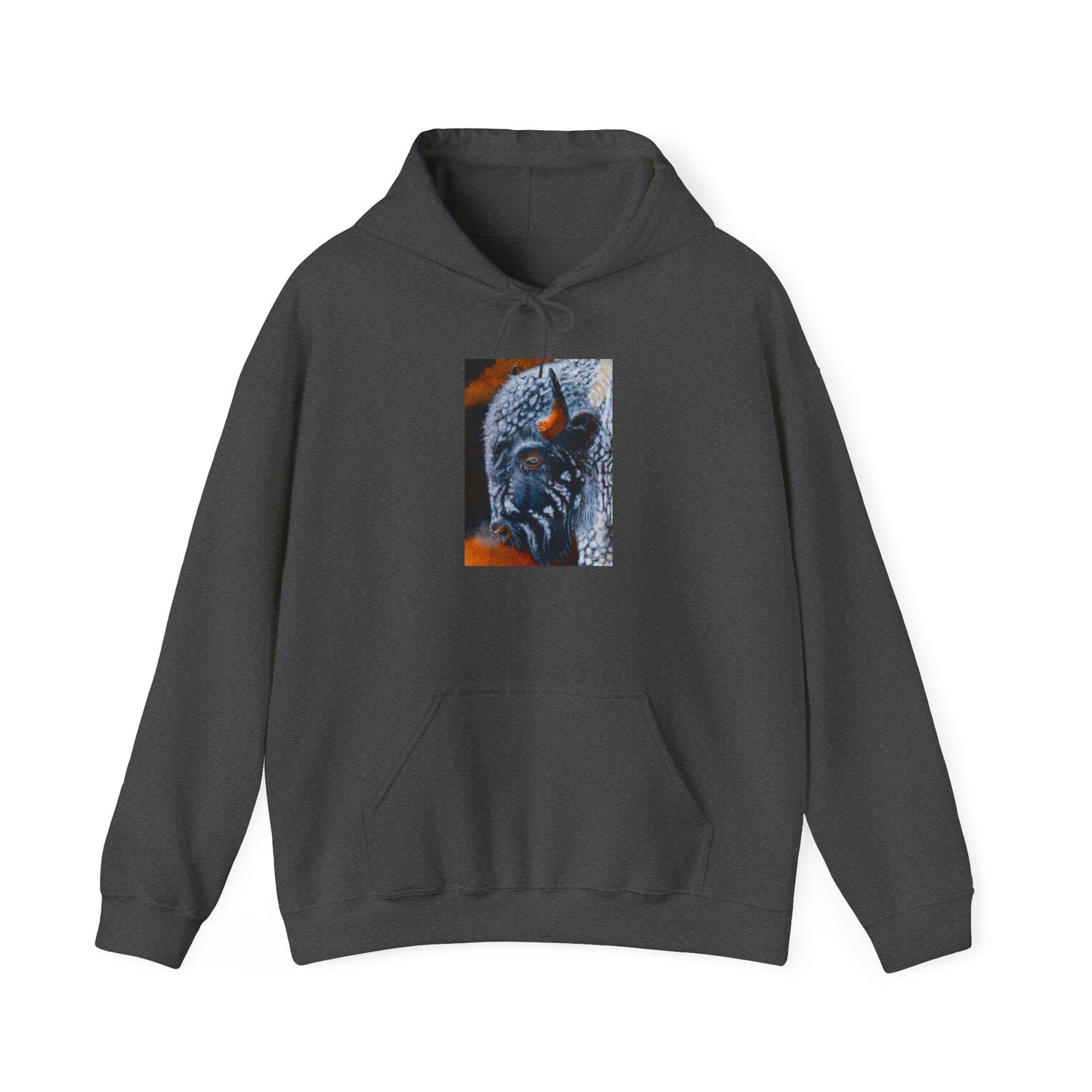 Storm Bison, Unisex Hooded Sweatshirt